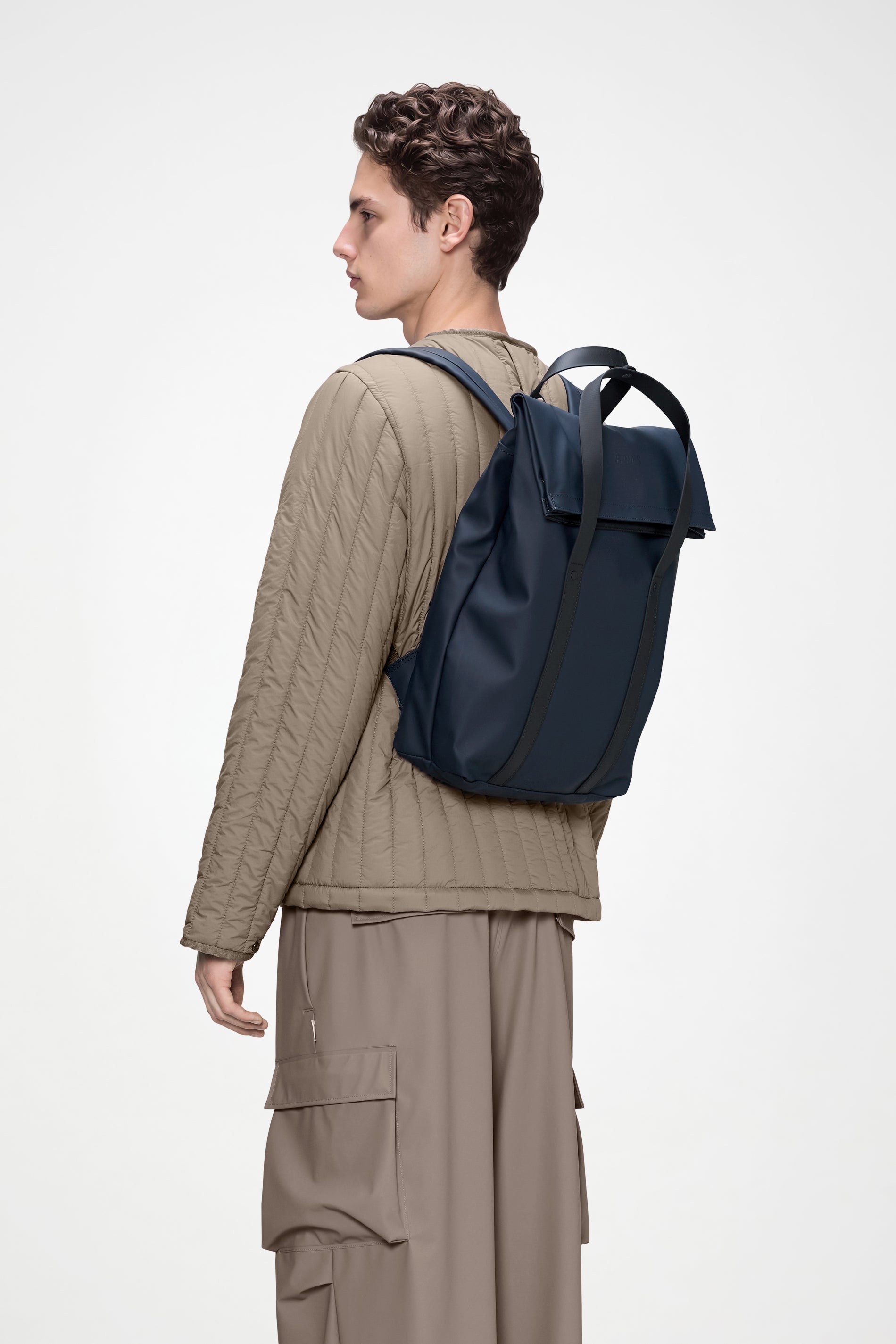 RAINS 2 Way Tote Backpack Navy 15L H42 x D12 x W30 cm Backpack