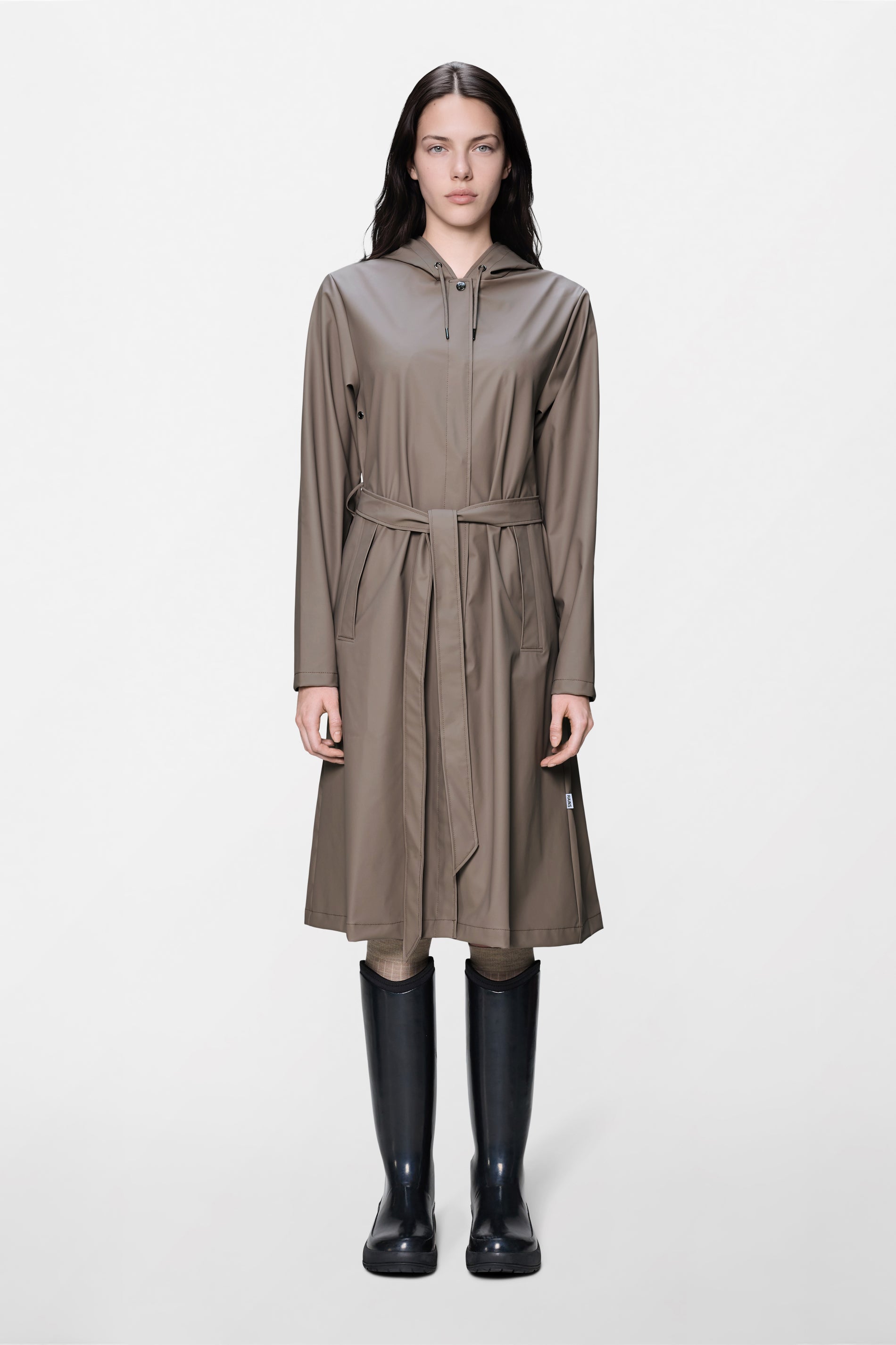RAINS A-Line Longer W Jacket Cinder Jacket