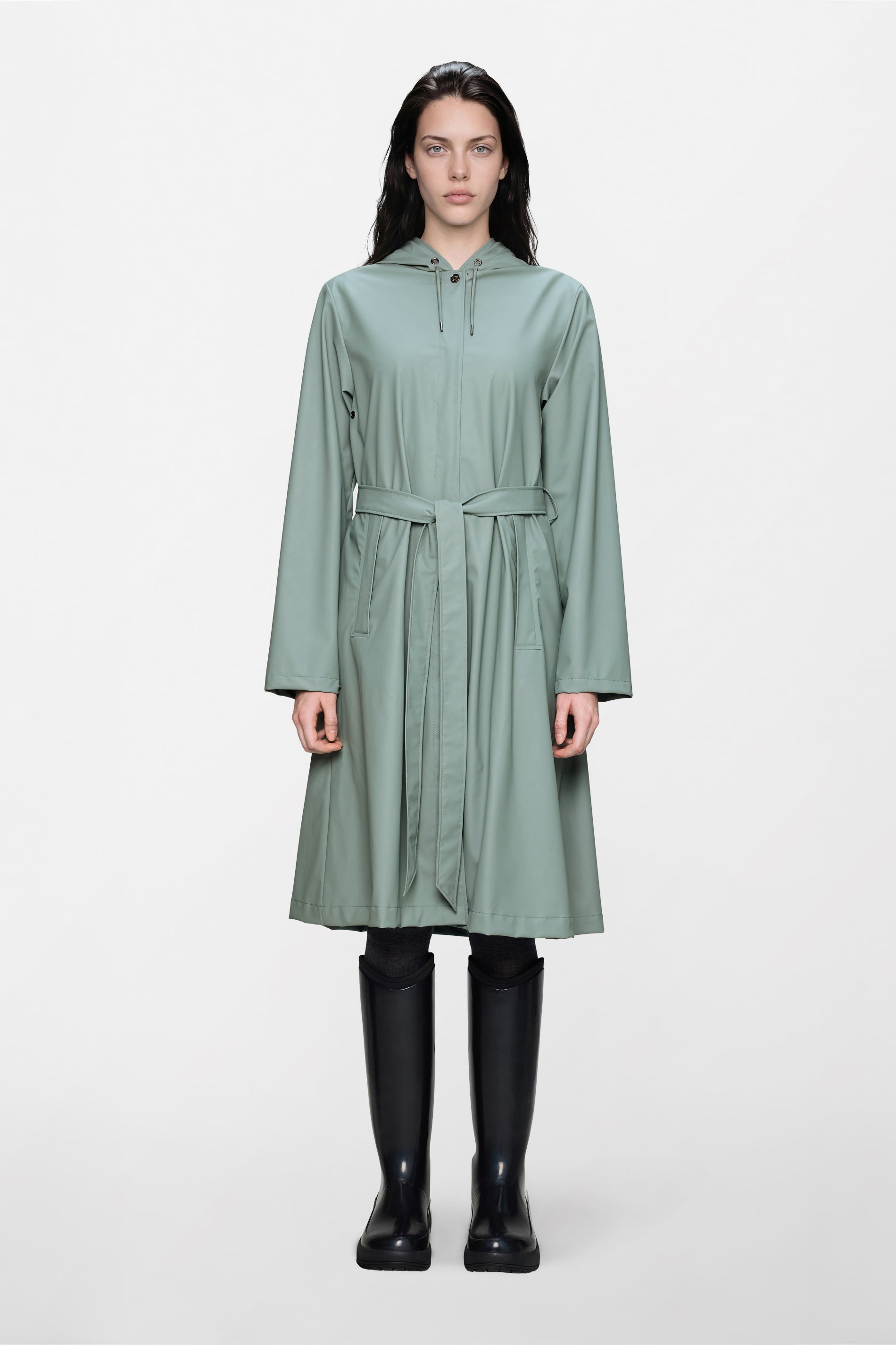 RAINS A-Line Longer W Jacket Sage Jacket
