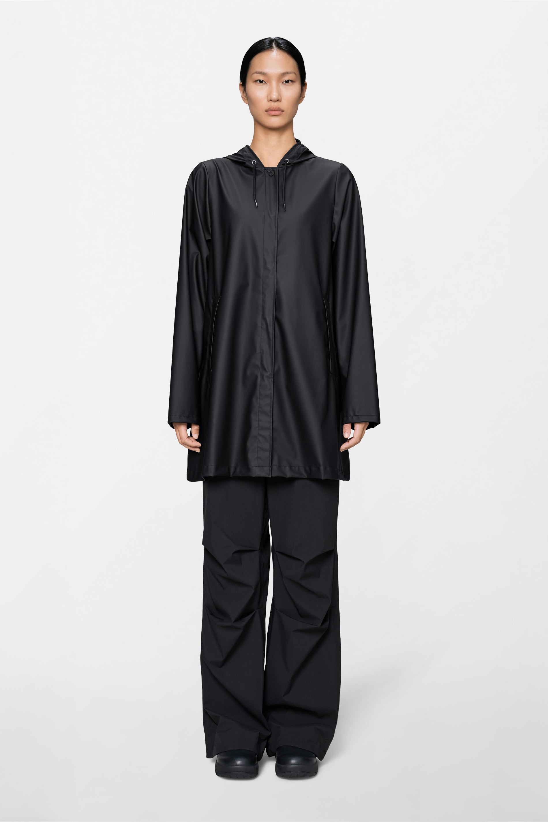 RAINS A-Line W Jacket Black Jacket