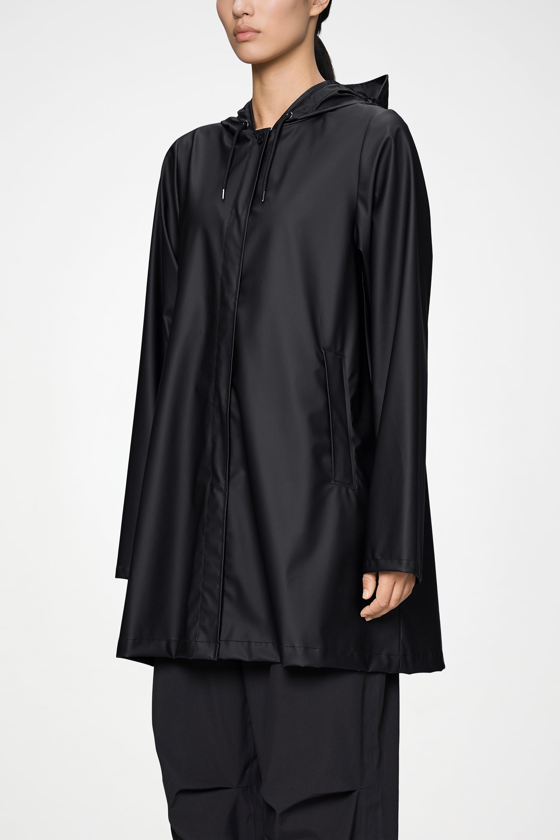 RAINS A-Line W Jacket Black Jacket