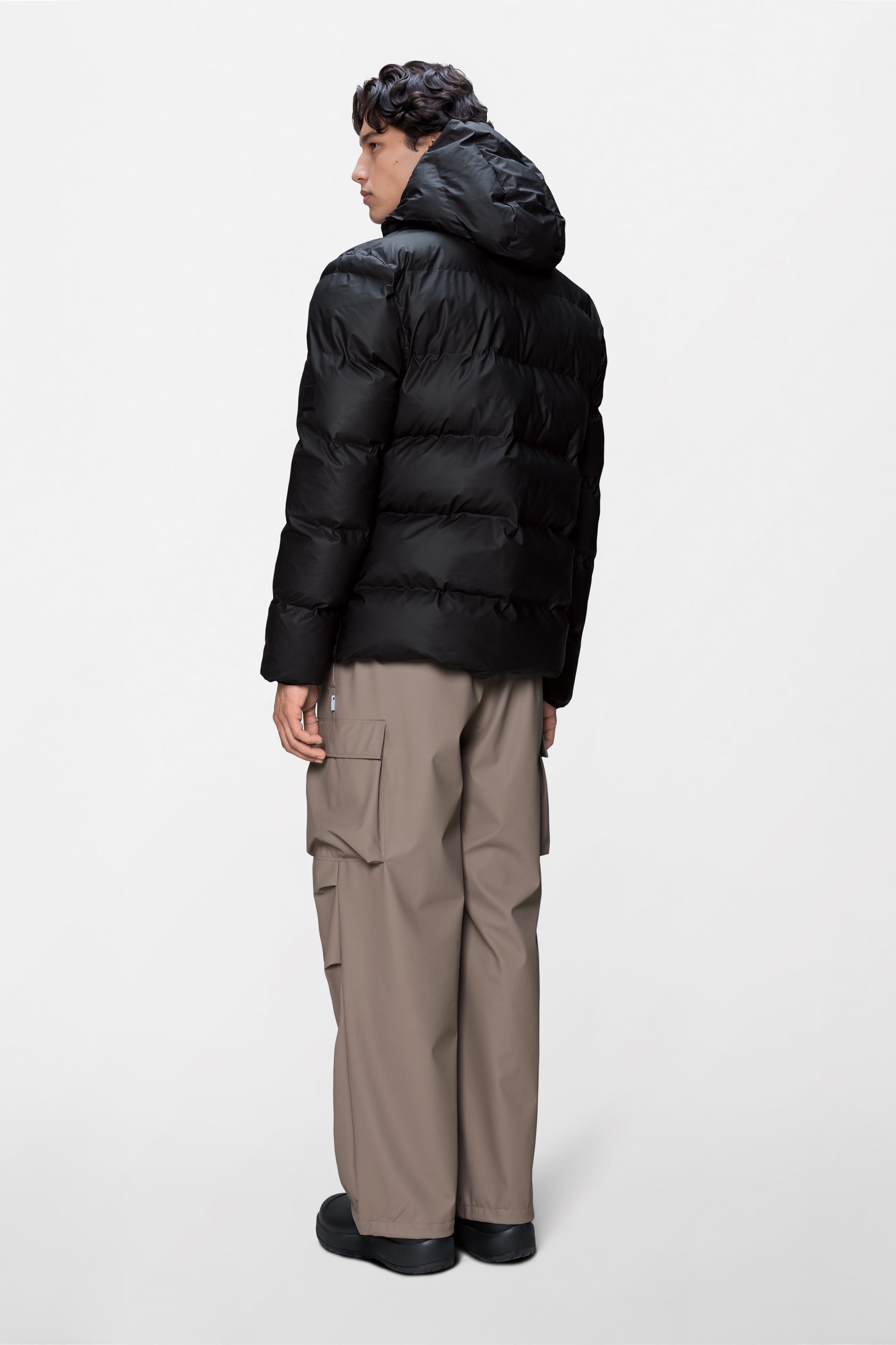 RAINS Alta Puffer Jacket Black Jacket