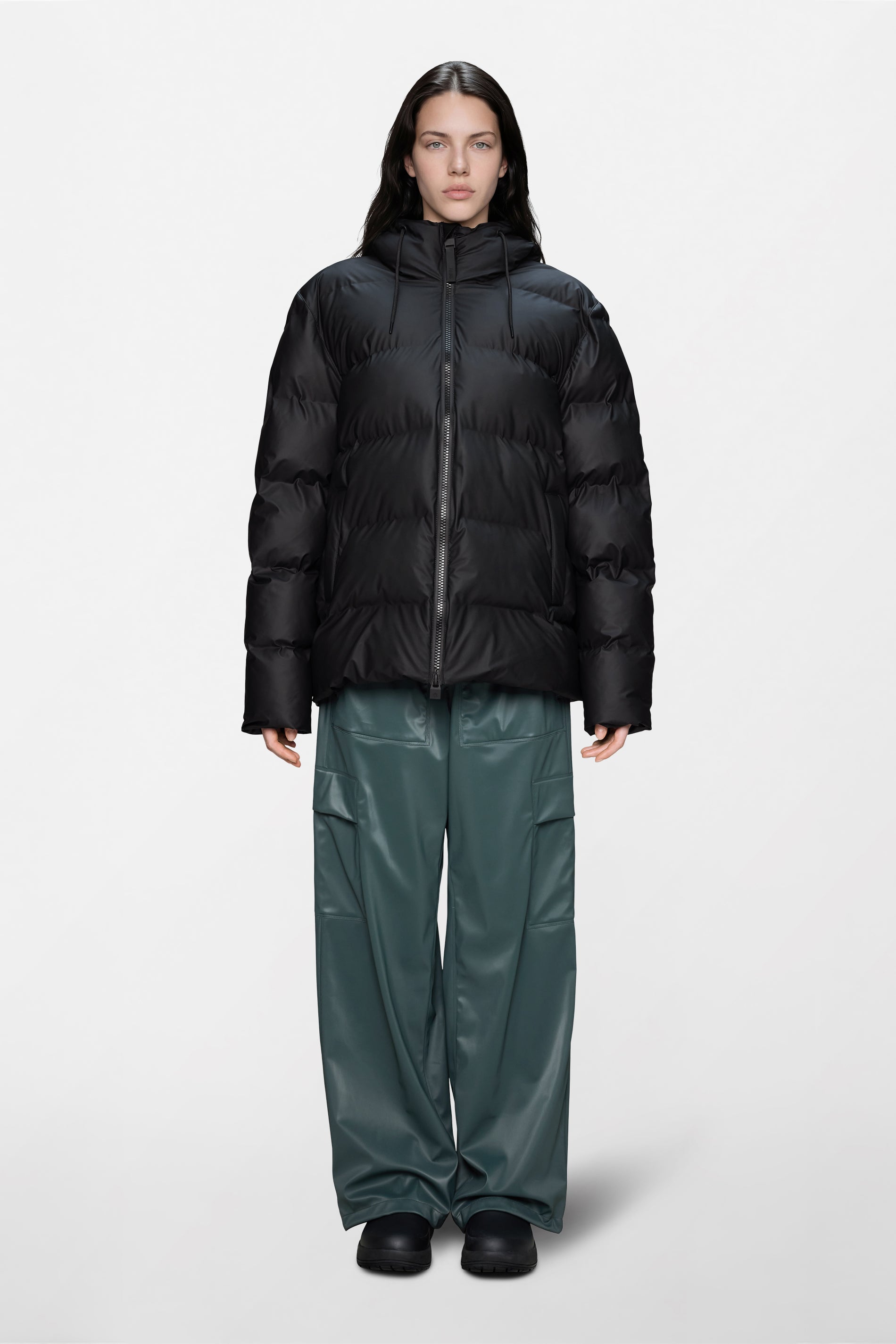 RAINS Alta Puffer Jacket Black Jacket