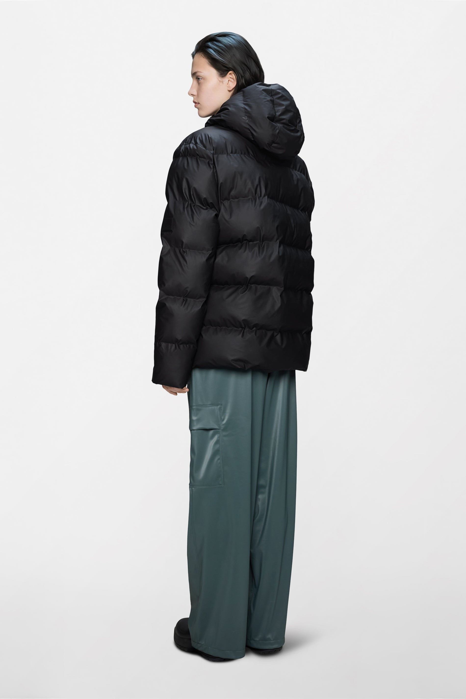 RAINS Alta Puffer Jacket Black Jacket