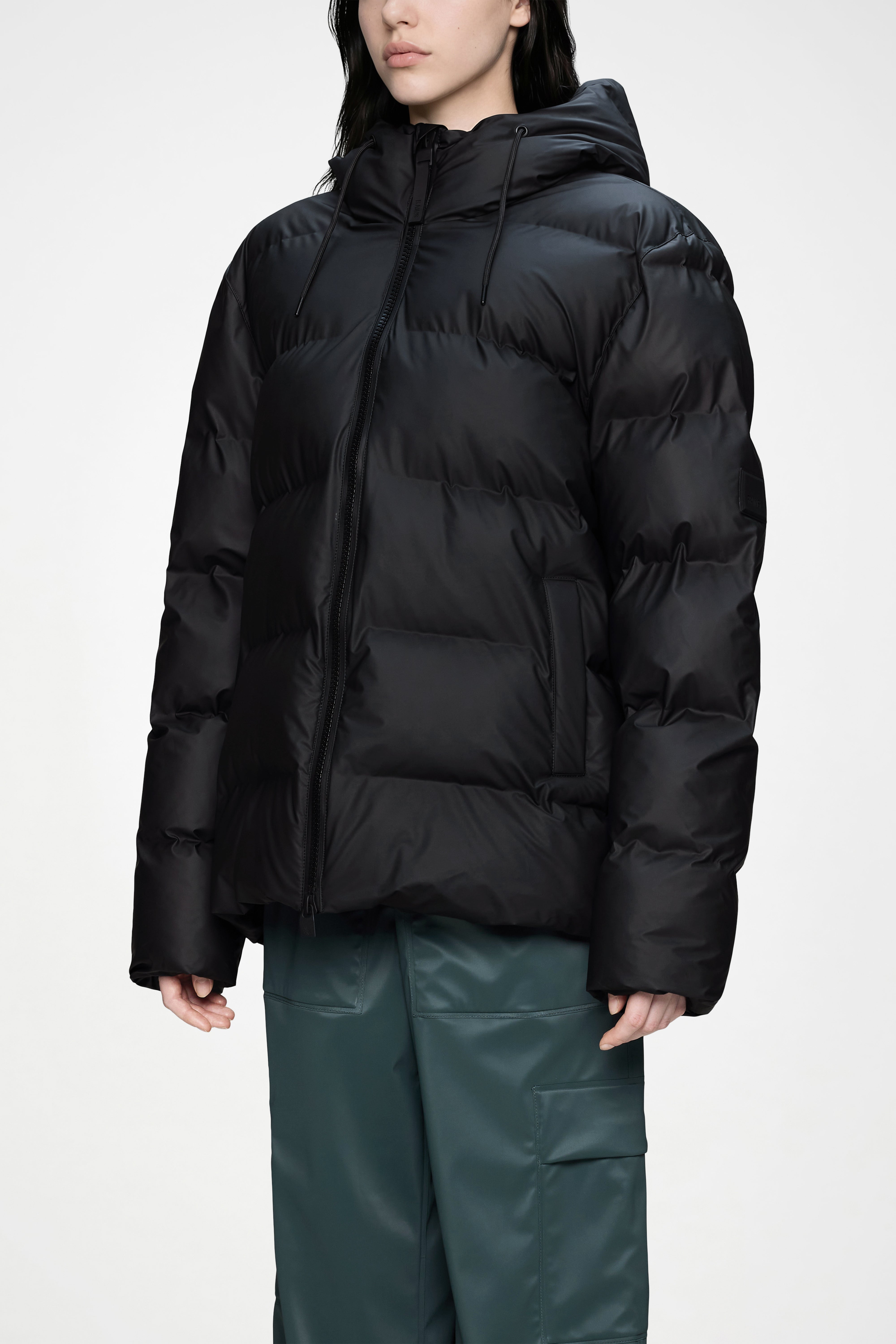 RAINS Alta Puffer Jacket Black Jacket