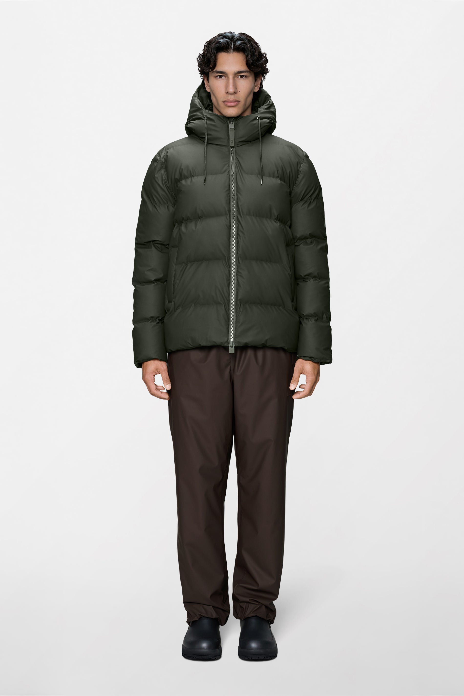 RAINS Alta Puffer Jacket Green Jacket