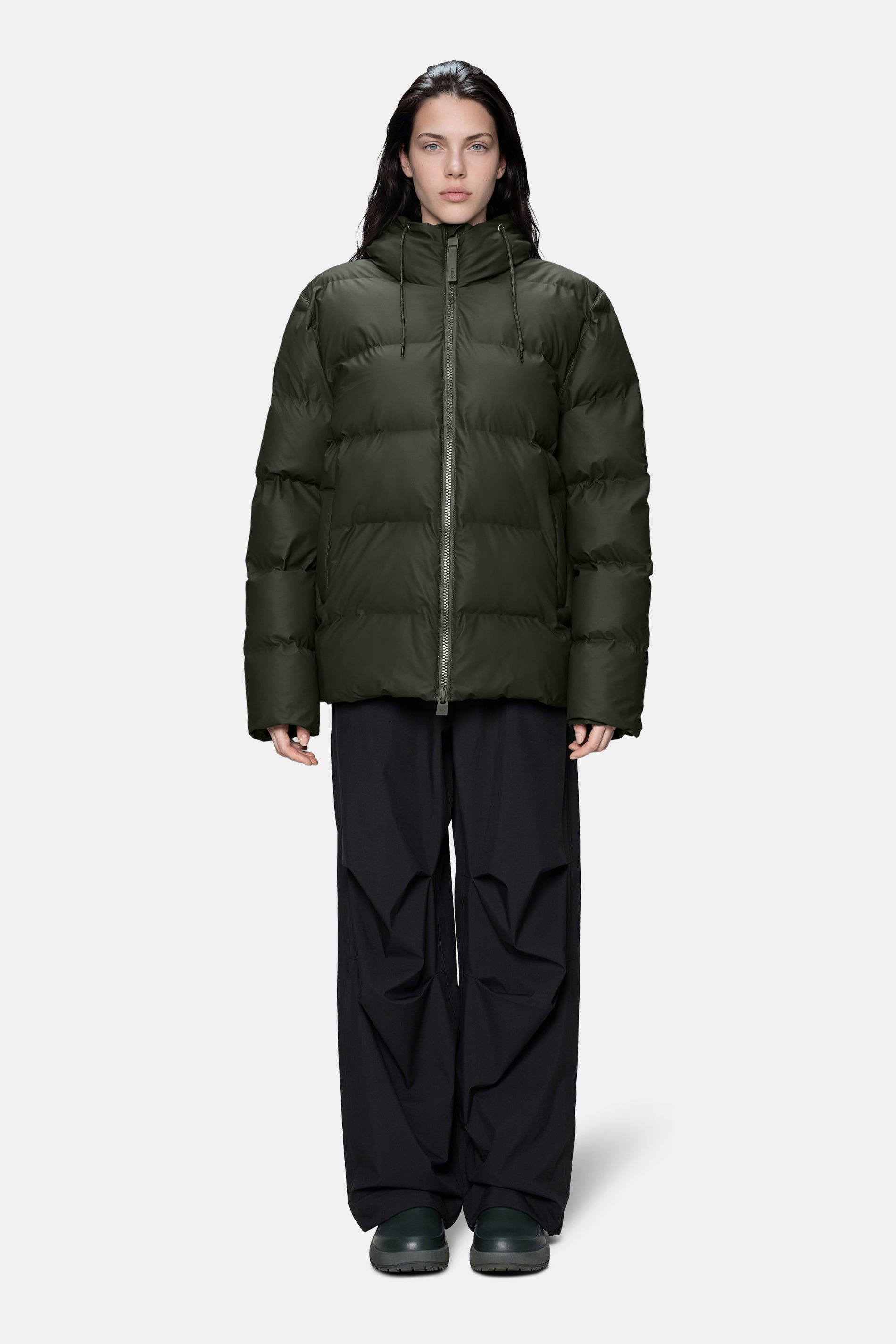 RAINS Alta Puffer Jacket Green Jacket