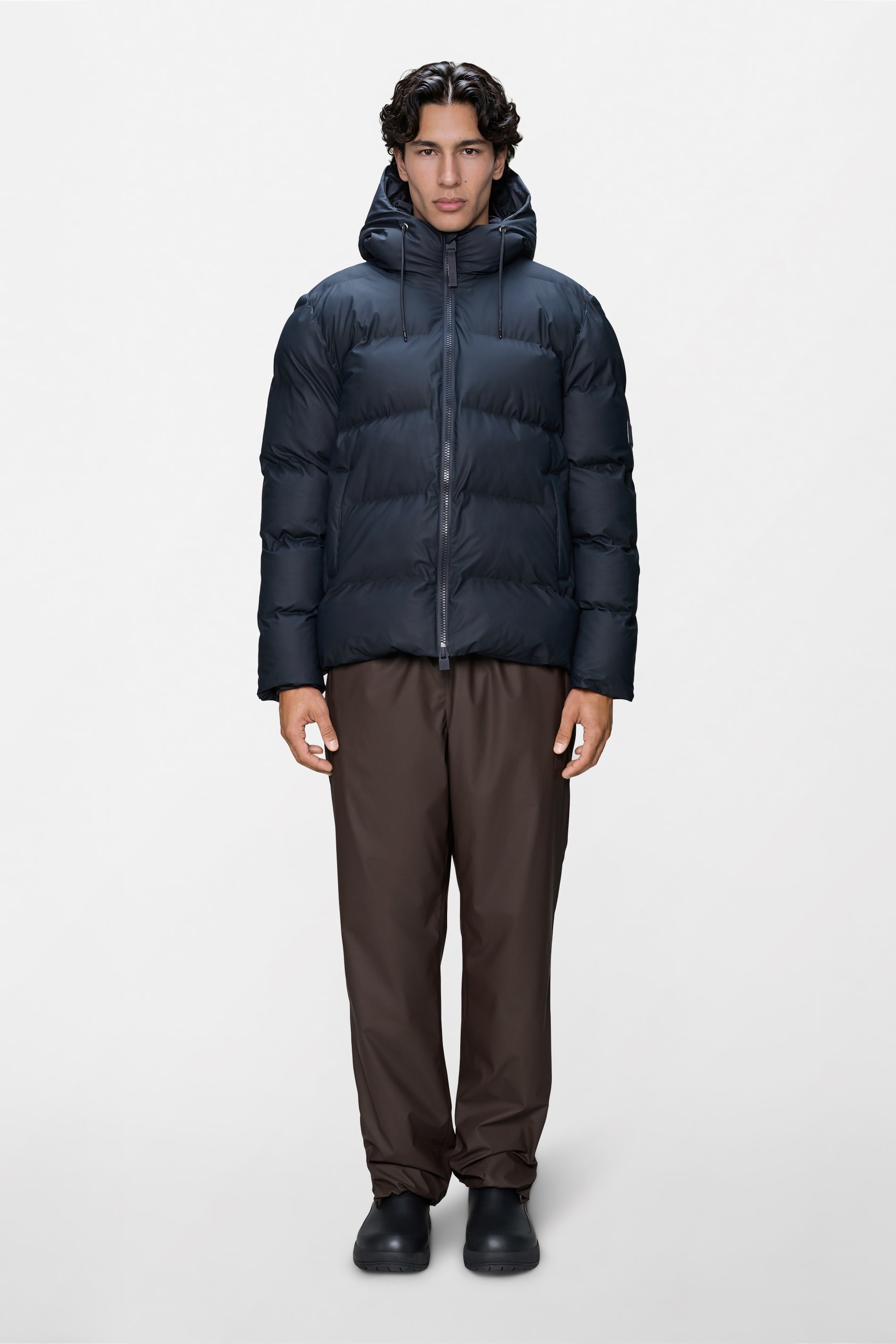 RAINS Alta Puffer Jacket Navy Jacket