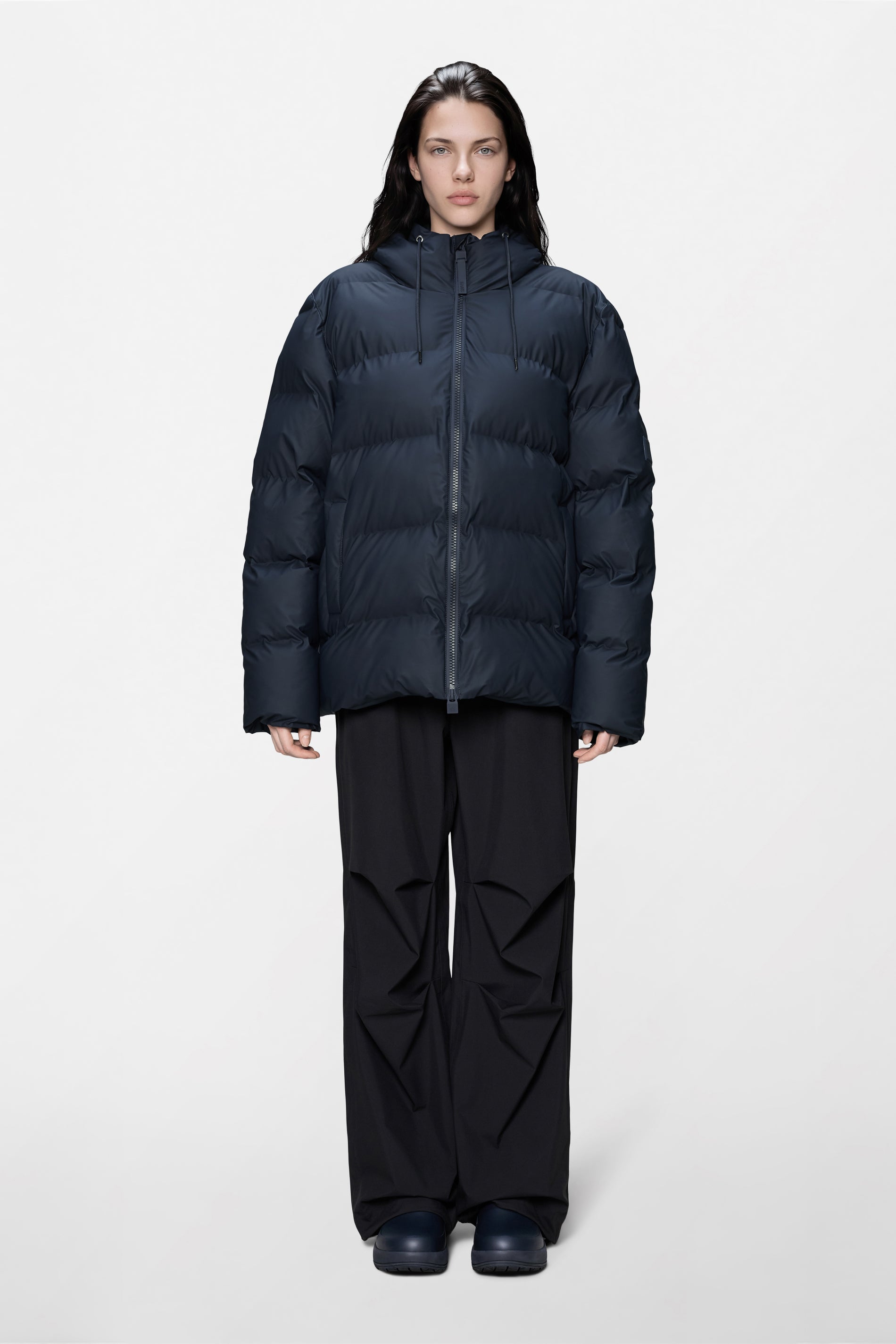 RAINS Alta Puffer Jacket Navy Jacket