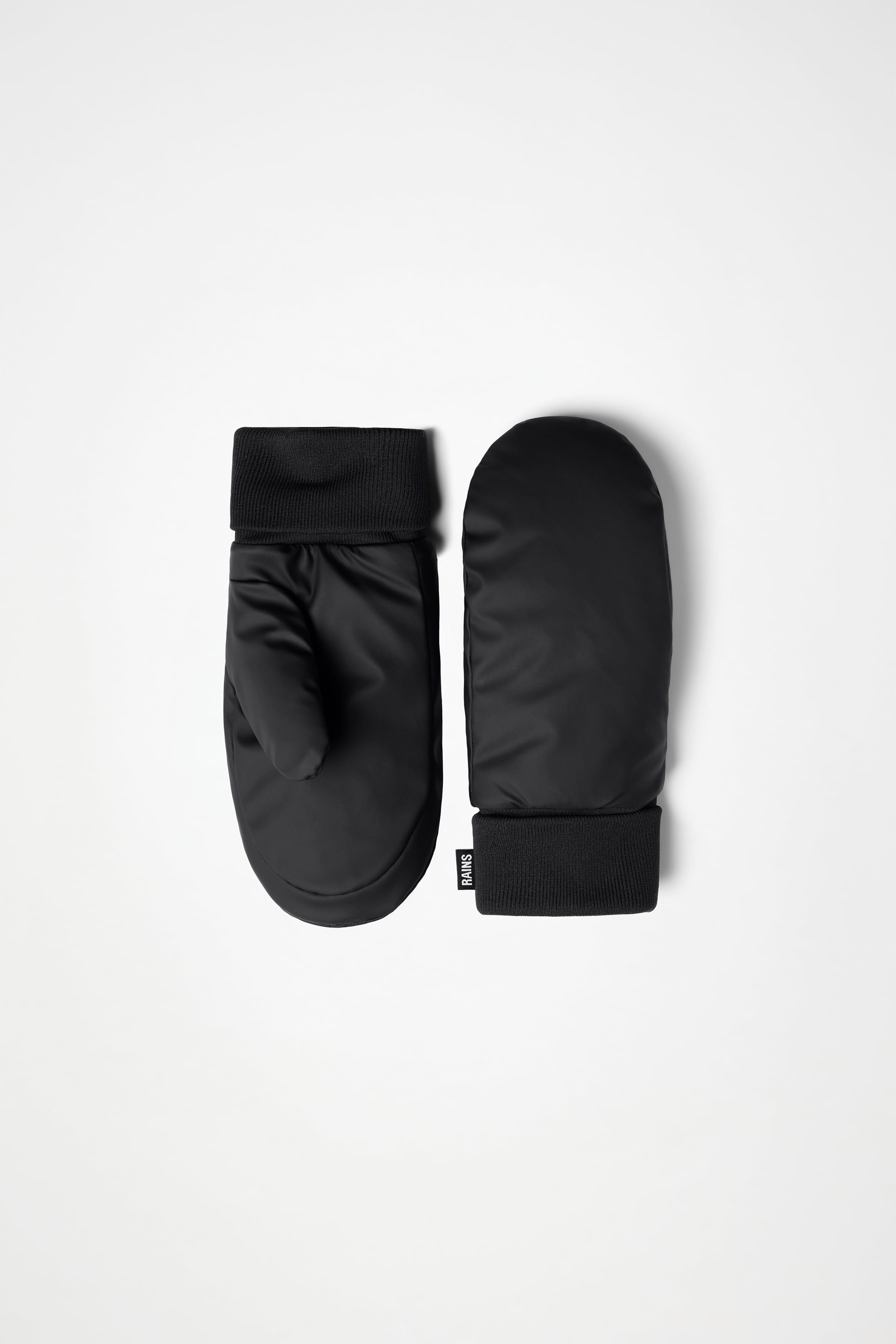 RAINS Alta Puffer Mittens Black Gloves