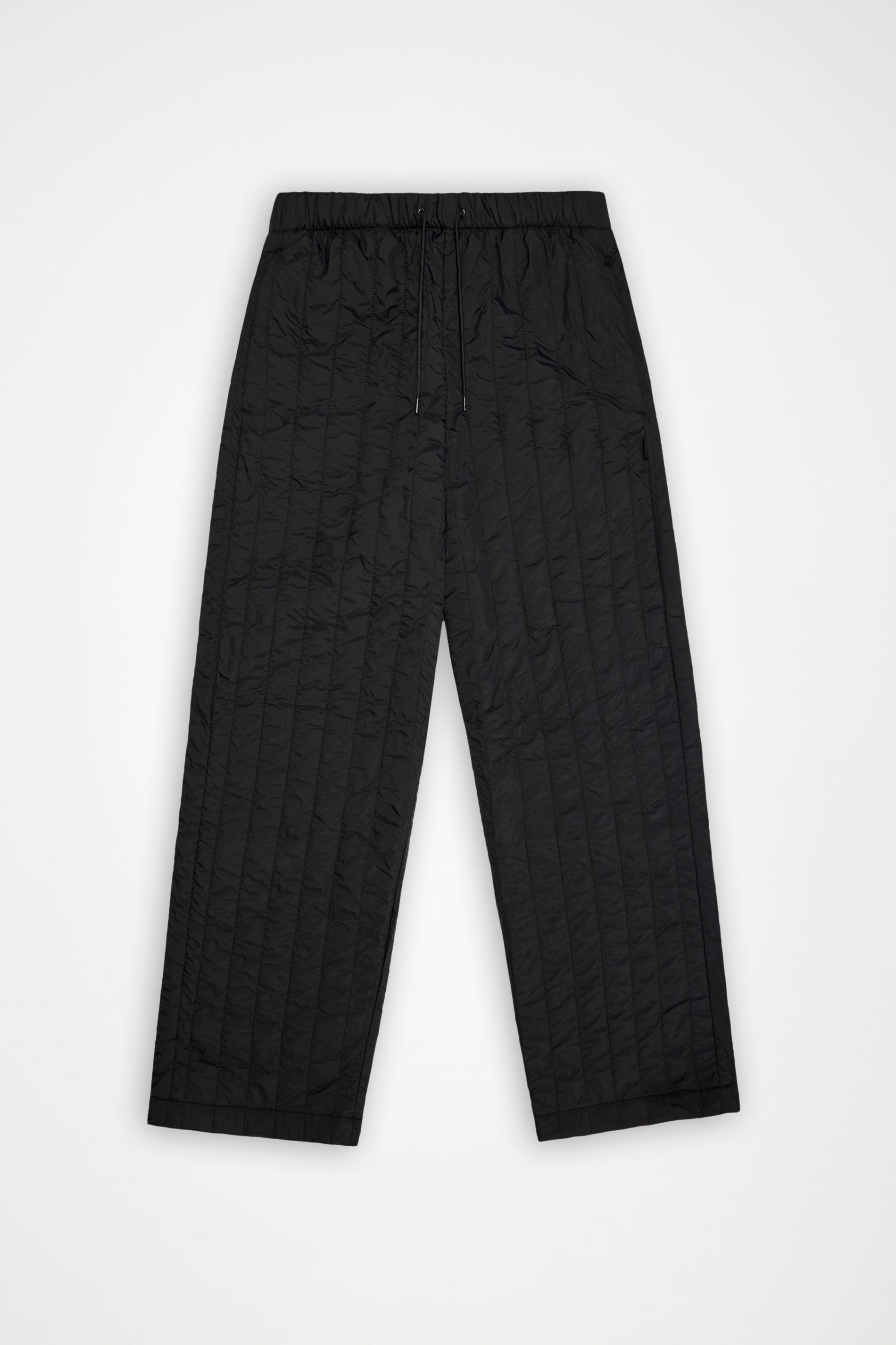 RAINS Banja Liner Pants Wide Black Pants