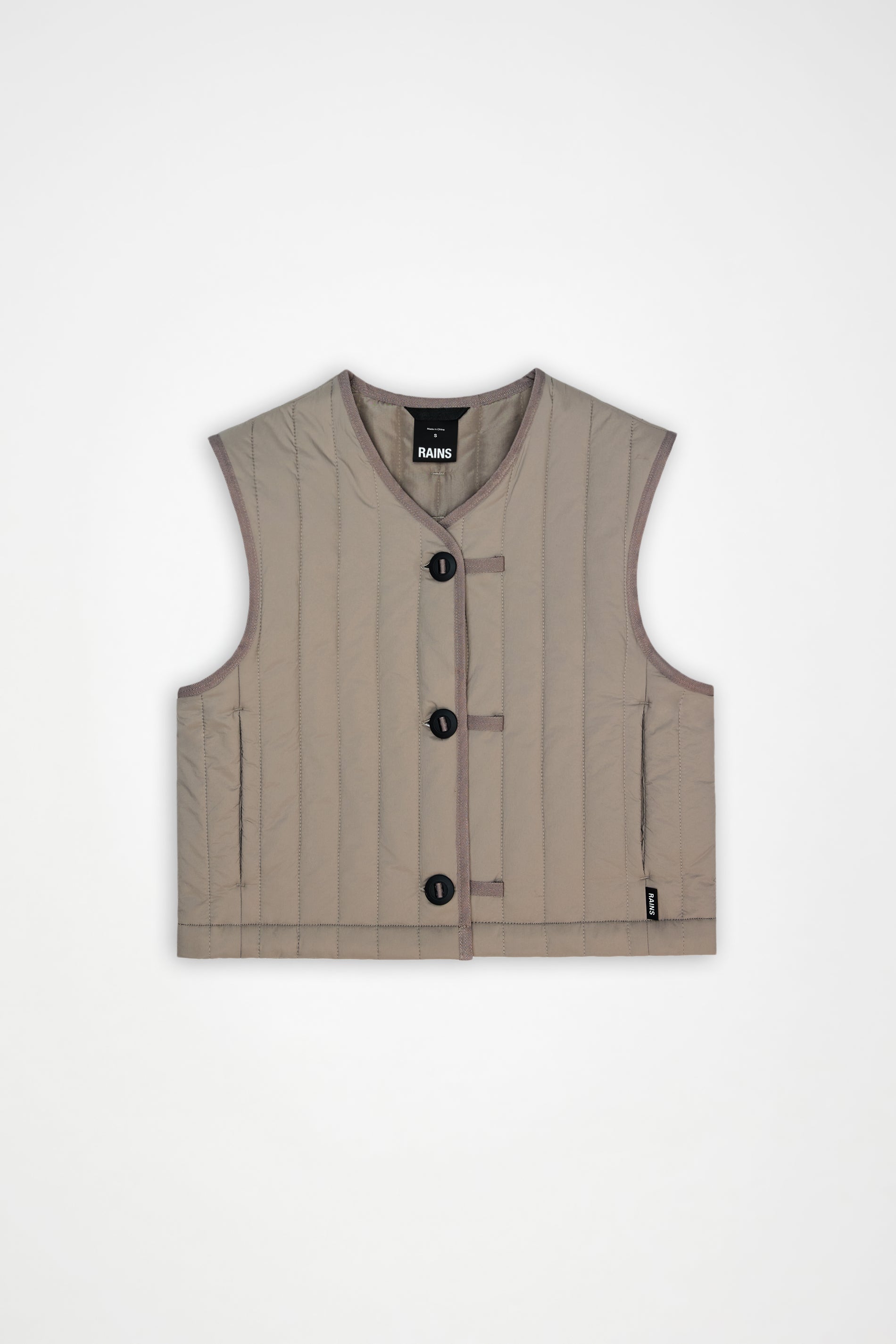 RAINS Banja Short Liner W Vest Cinder Jacket