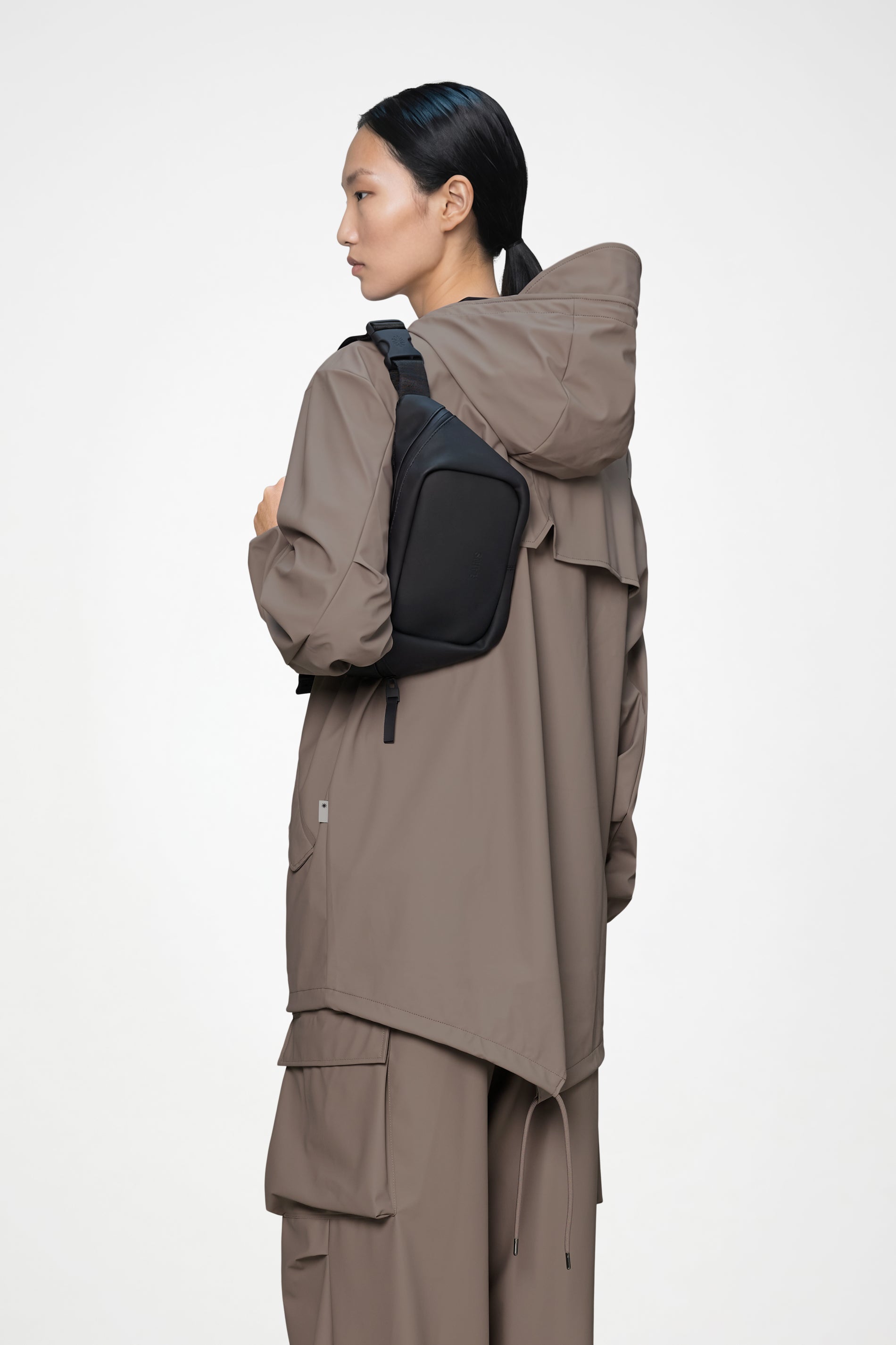 RAINS Bum Bag Mini Black 1.50L H17 x D5.50 x W30 cm Bum bag