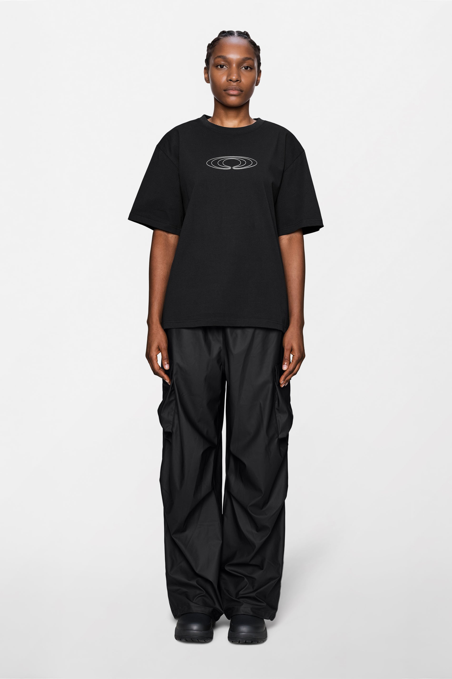 RAINS Classic T-shirt Splash Black Short Sleeve