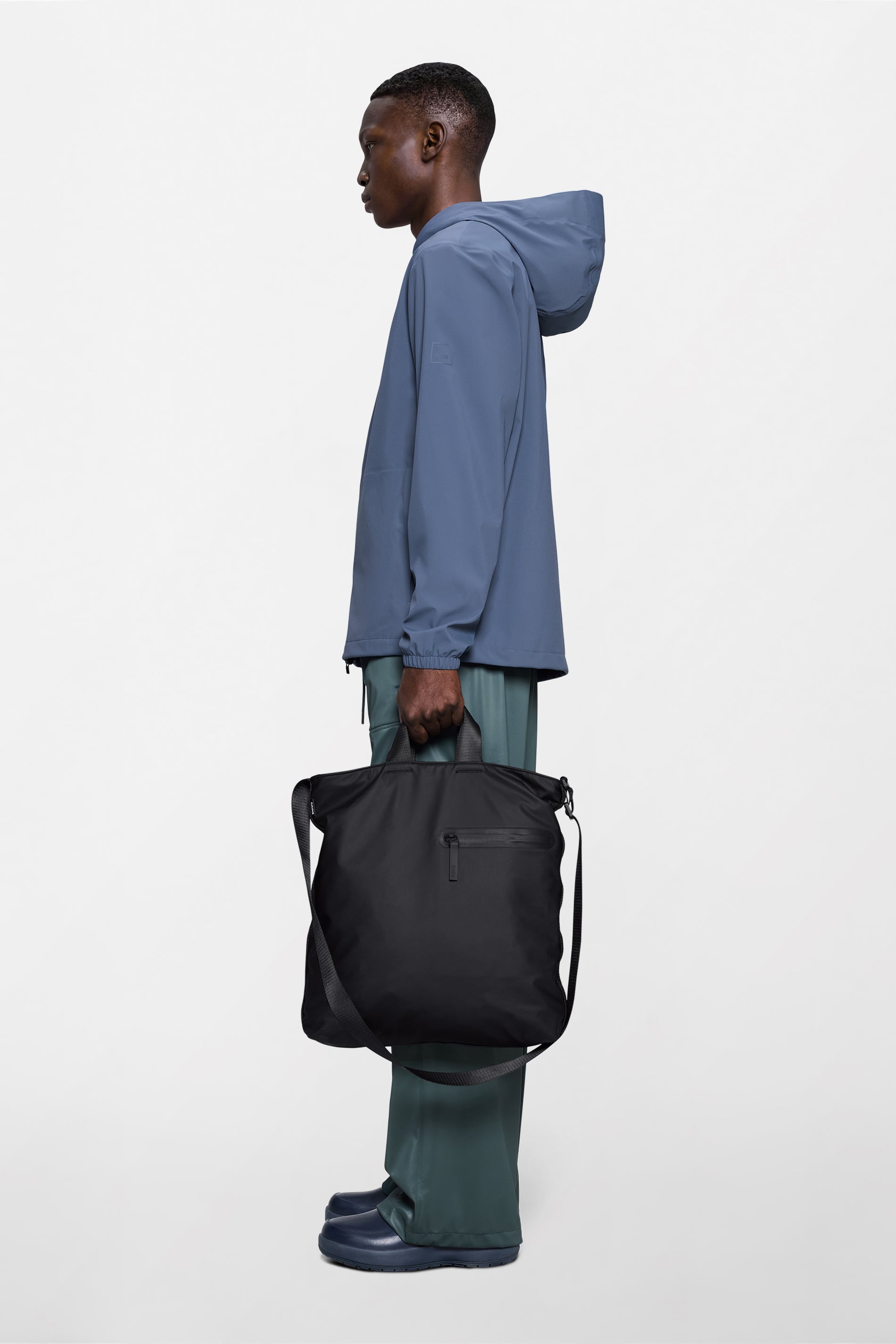 RAINS Dash Tote Bag Black 16L H40 x D11 x W38 cm Tote
