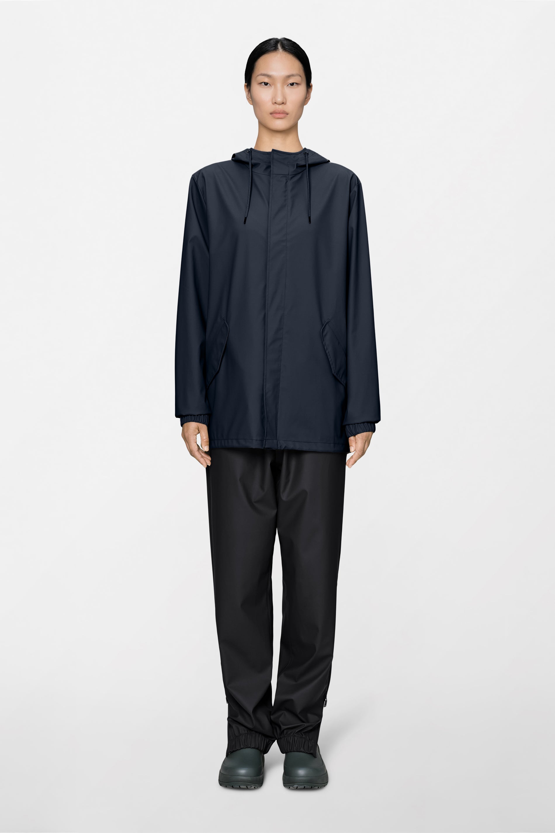 RAINS Fishtail Jacket Navy Jacket