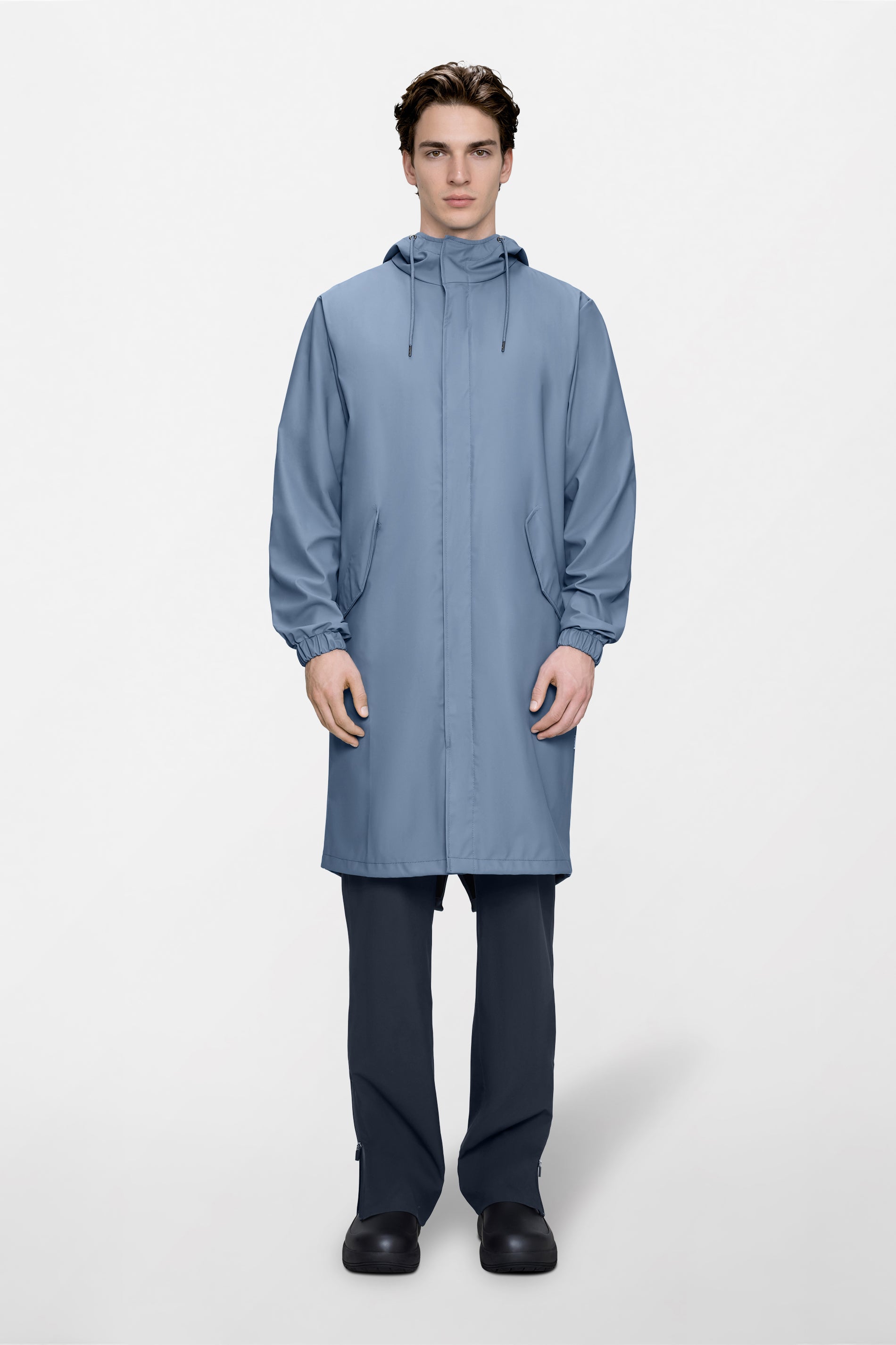 RAINS Fishtail Parka Blue Dusk Jacket