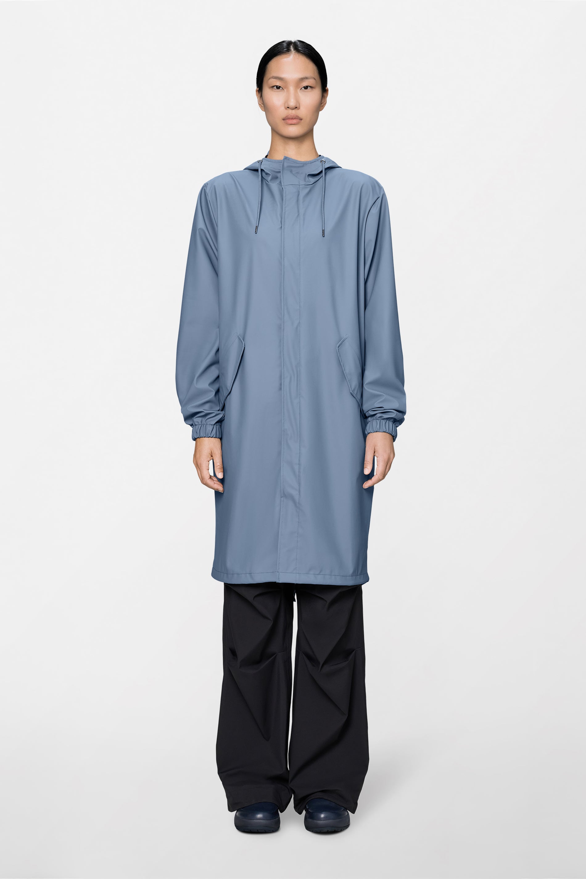 RAINS Fishtail Parka Blue Dusk Jacket