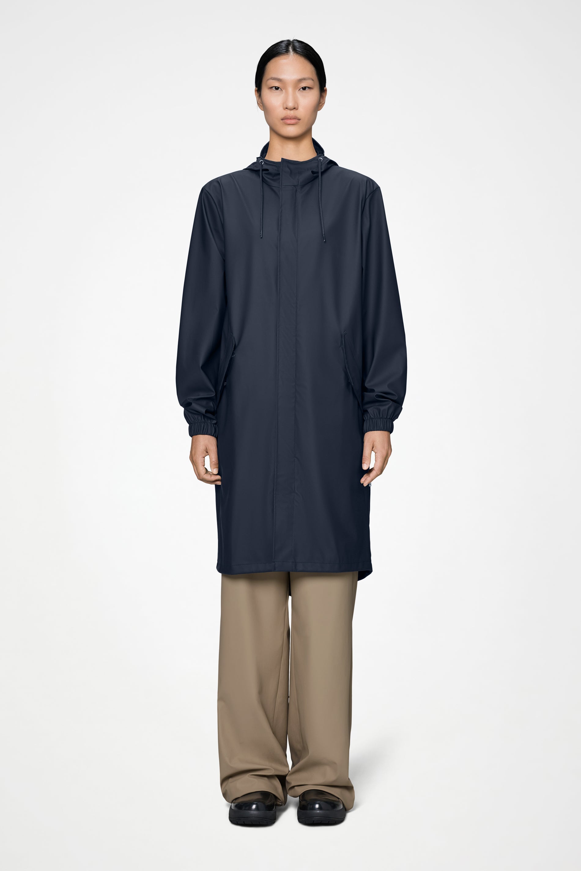 RAINS Fishtail Parka Navy Jacket
