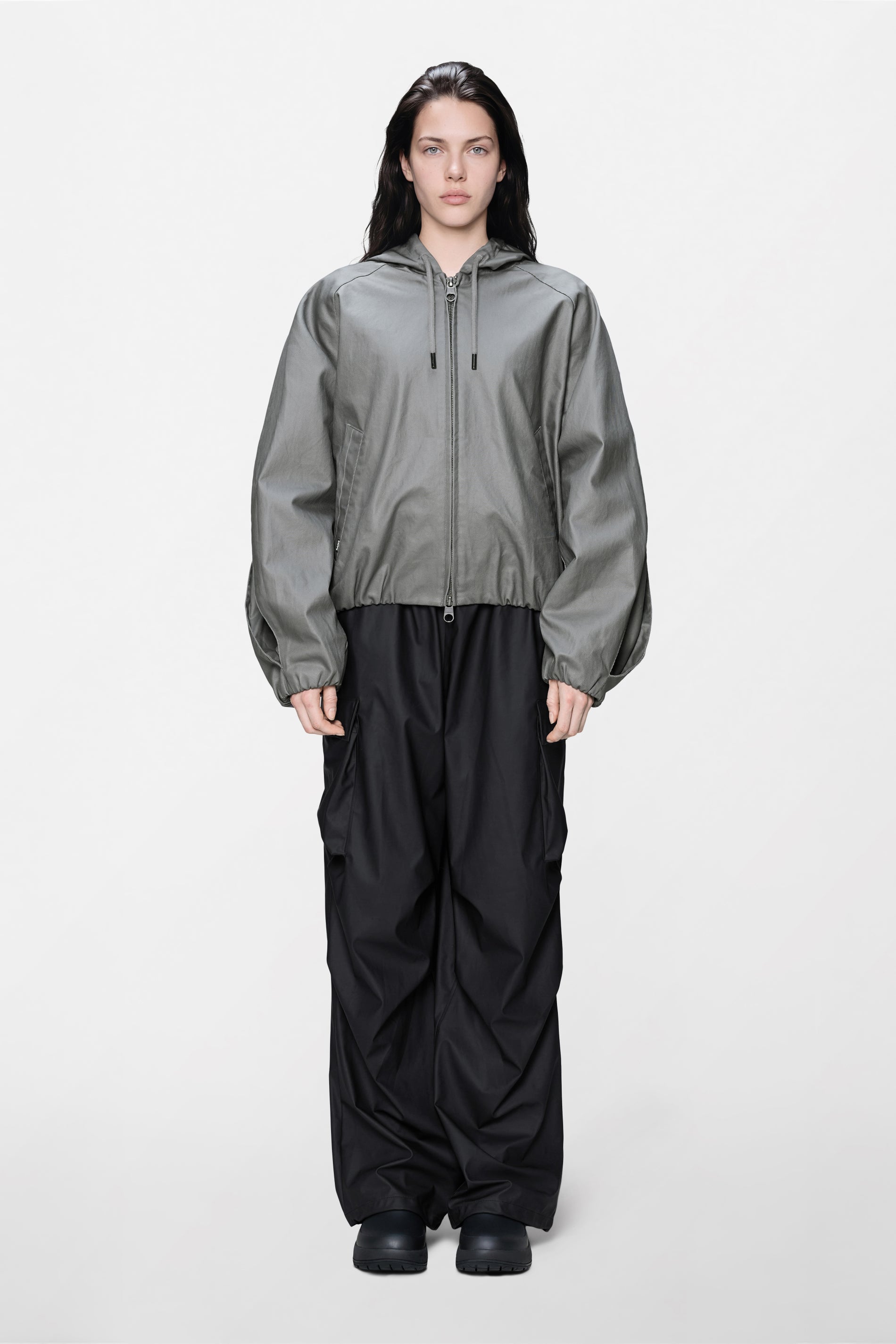 RAINS Heavy Woven Jacket Asphalt Jacket