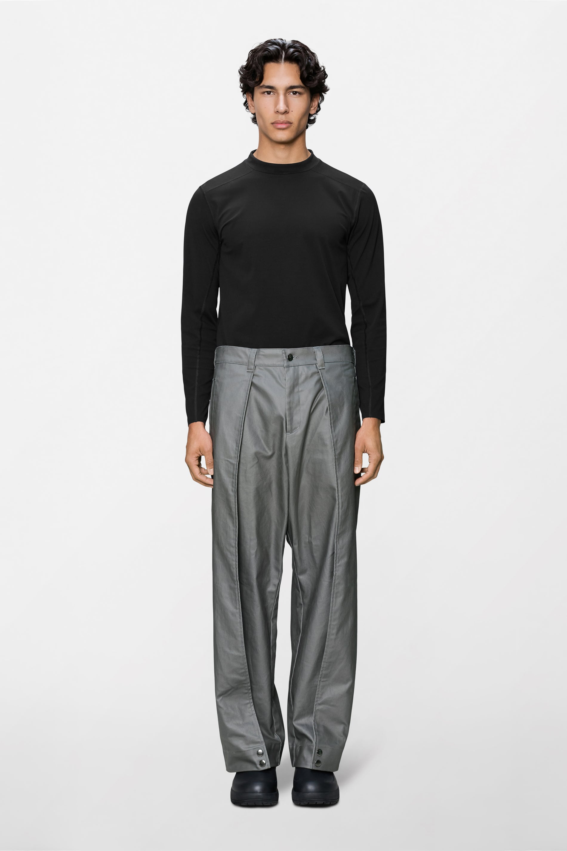 RAINS Heavy Woven Pants Wide Asphalt Pants