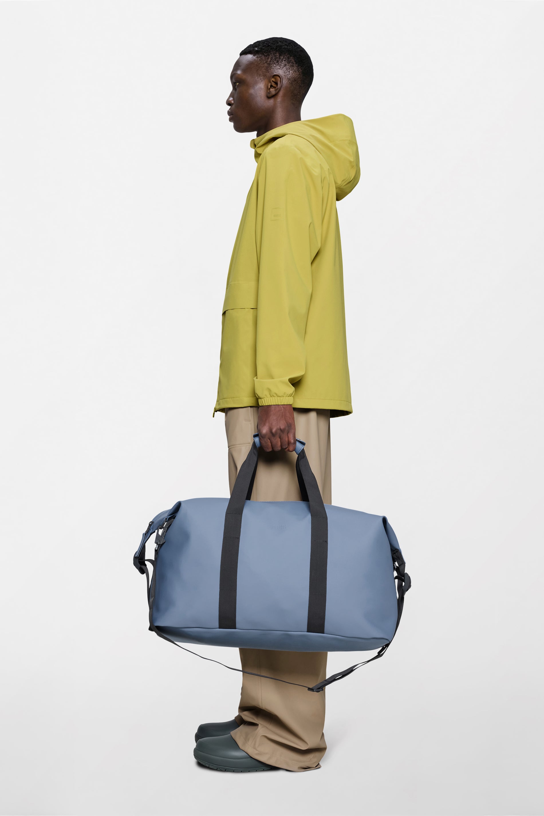 RAINS Hilo Weekend Bag Blue Dusk 36L H27 x D26 x W52 cm Weekender