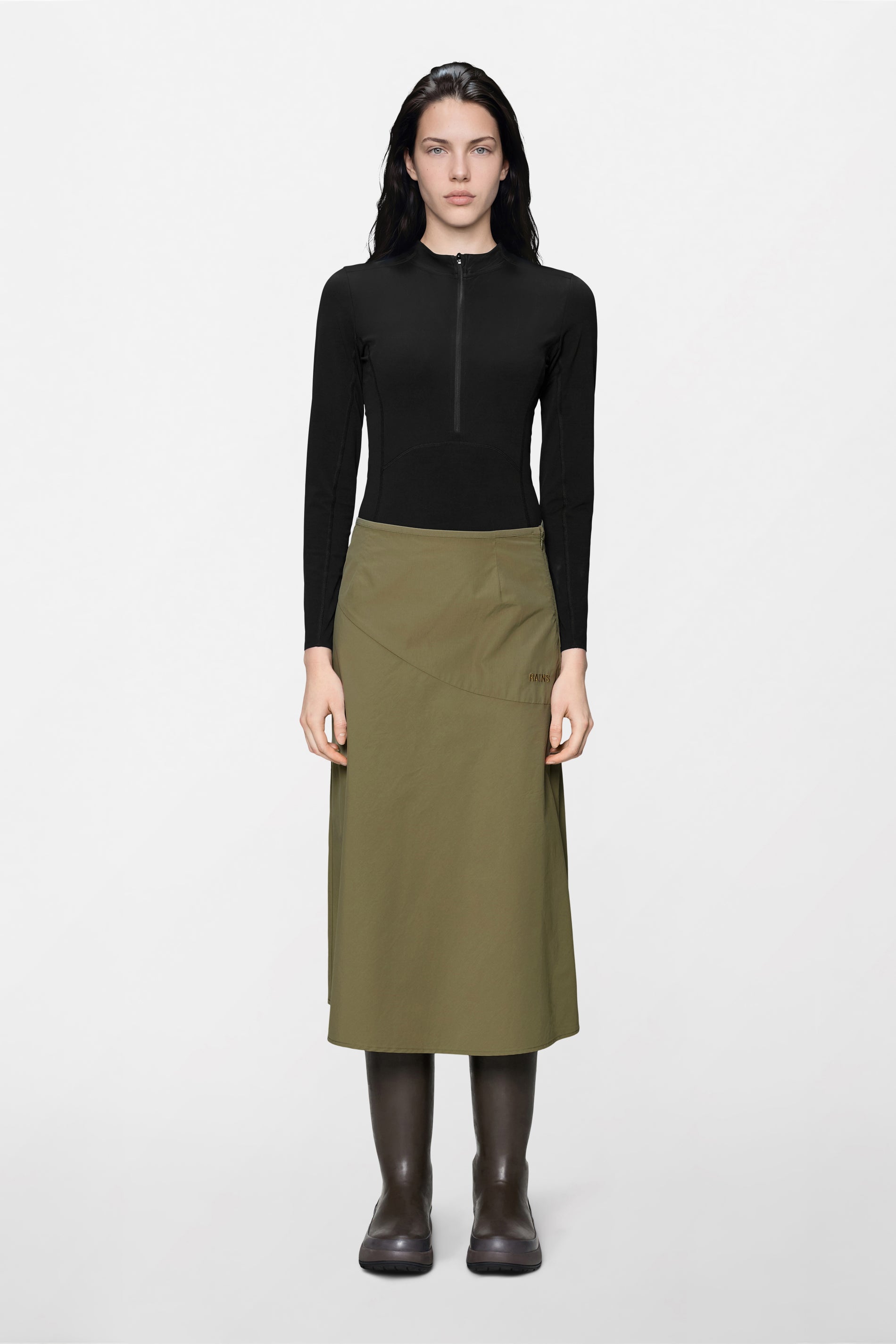 RAINS Light Woven W Skirt Moss Skirts