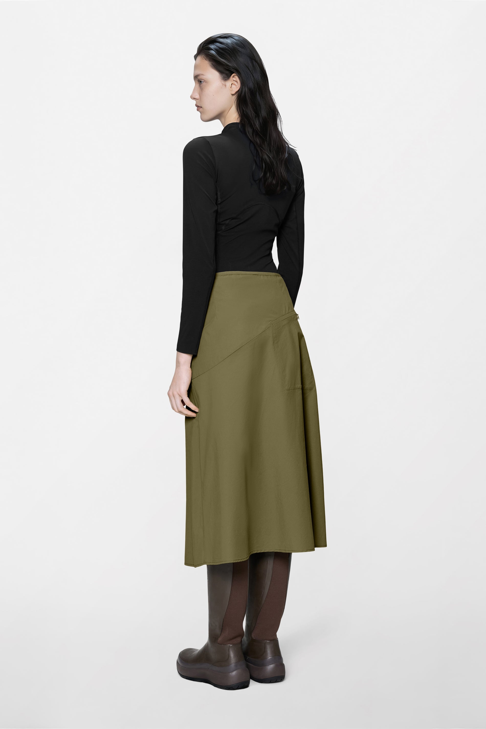 RAINS Light Woven W Skirt Moss Skirts