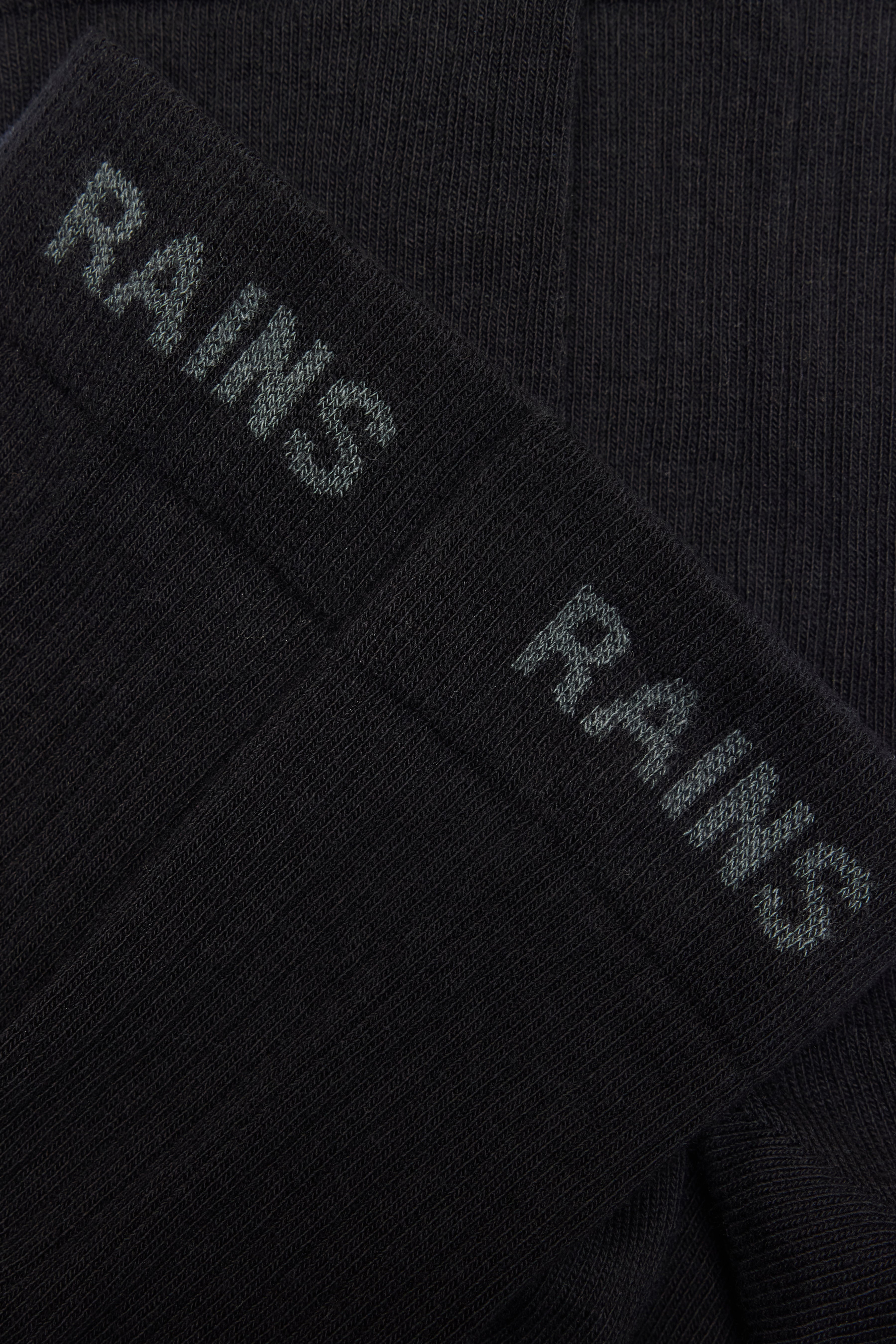 RAINS Logo Socks 2-Pack Black/Black Socks