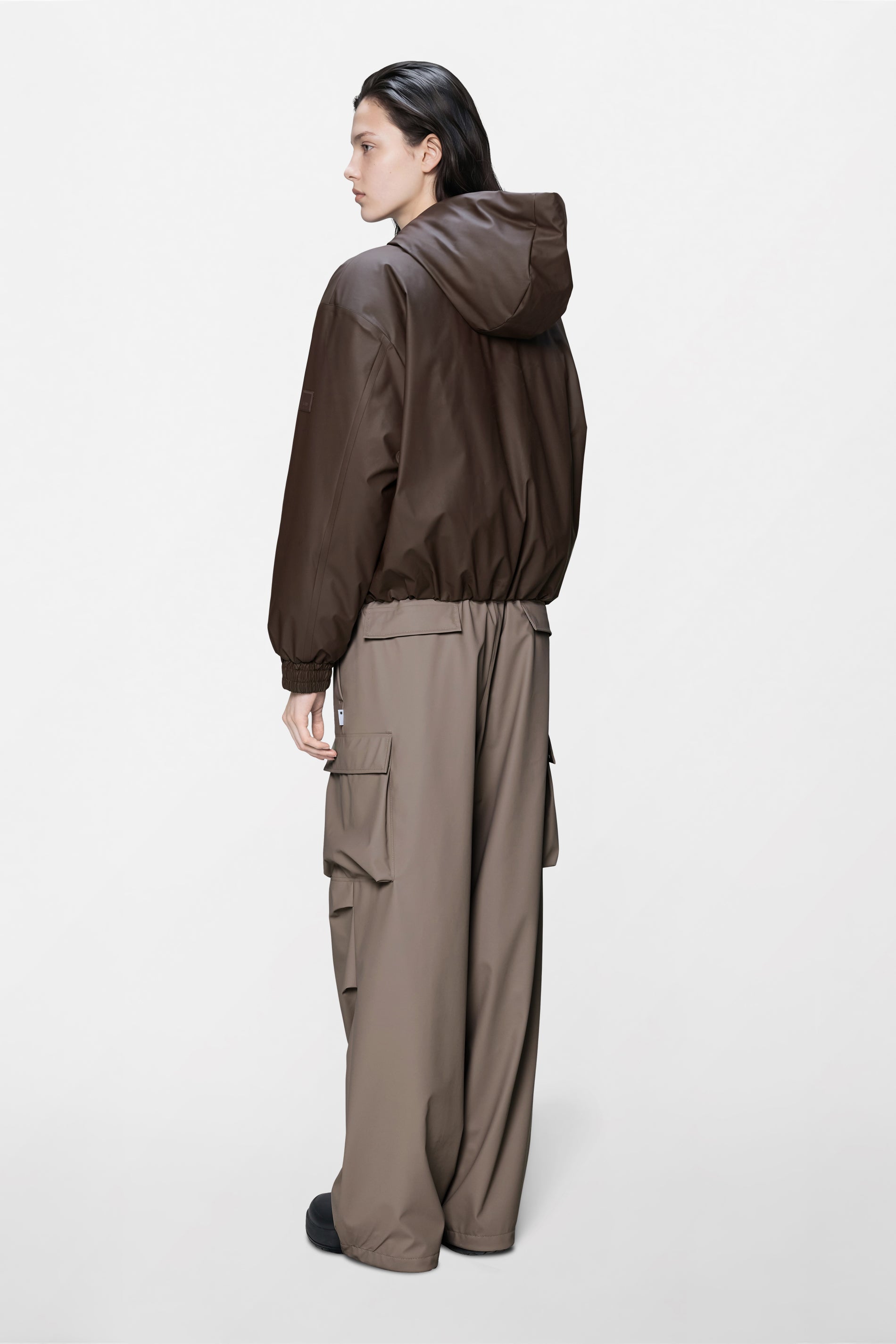 RAINS Lohja Insulated Bomber W Jacket Bark Jacket
