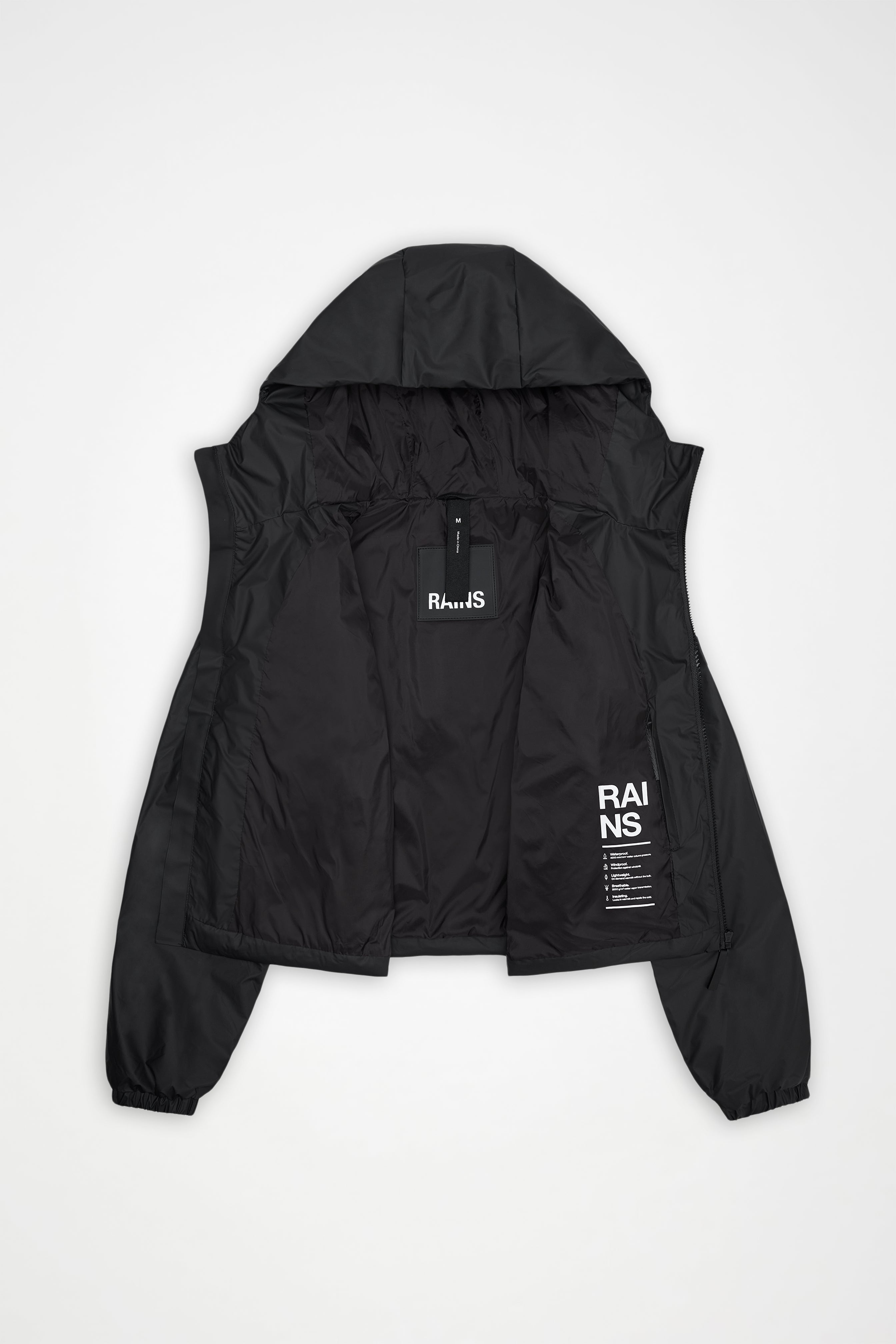RAINS Lohja Short Insulated Jacket Black Jacket