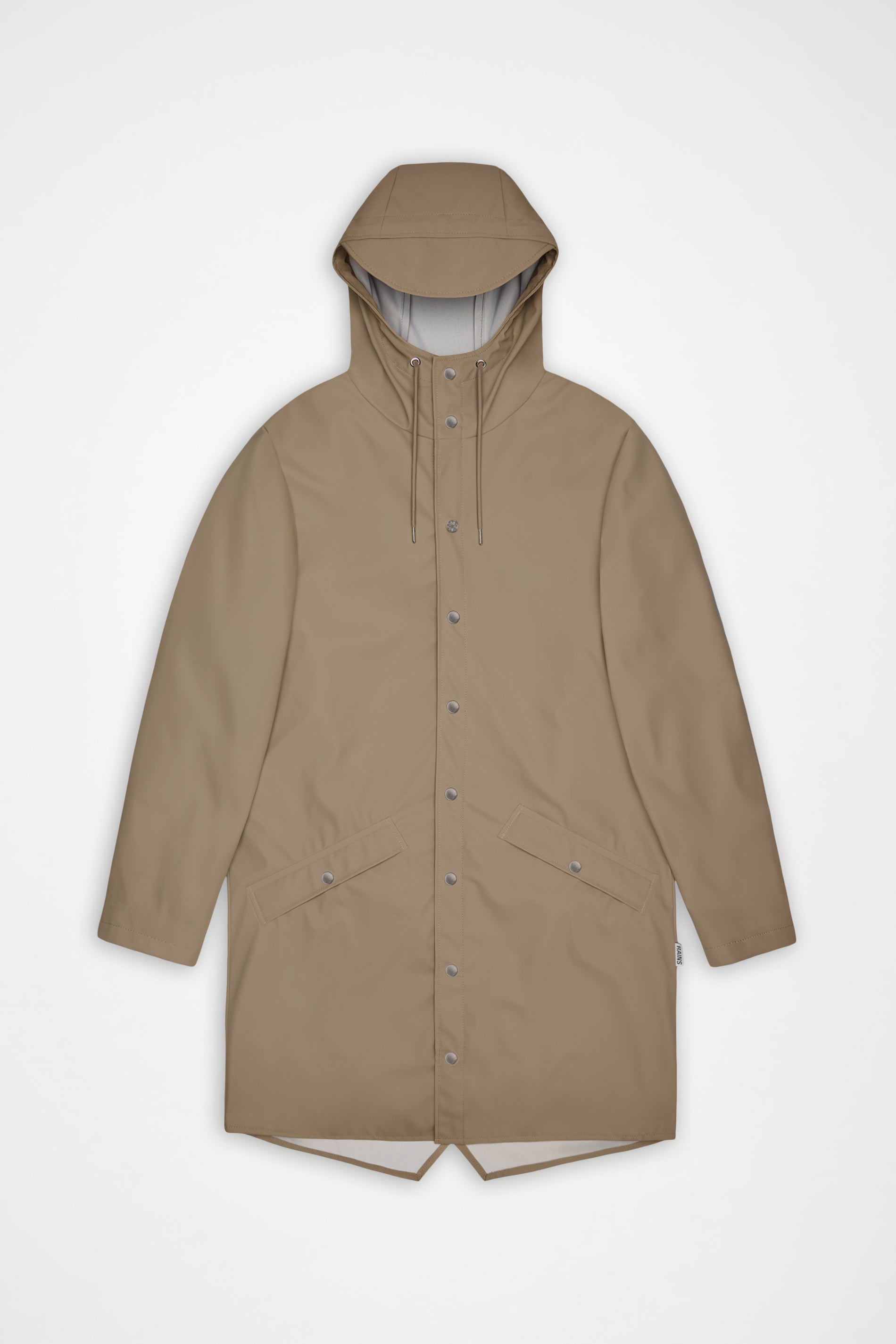 RAINS Long Jacket Beige Jacket