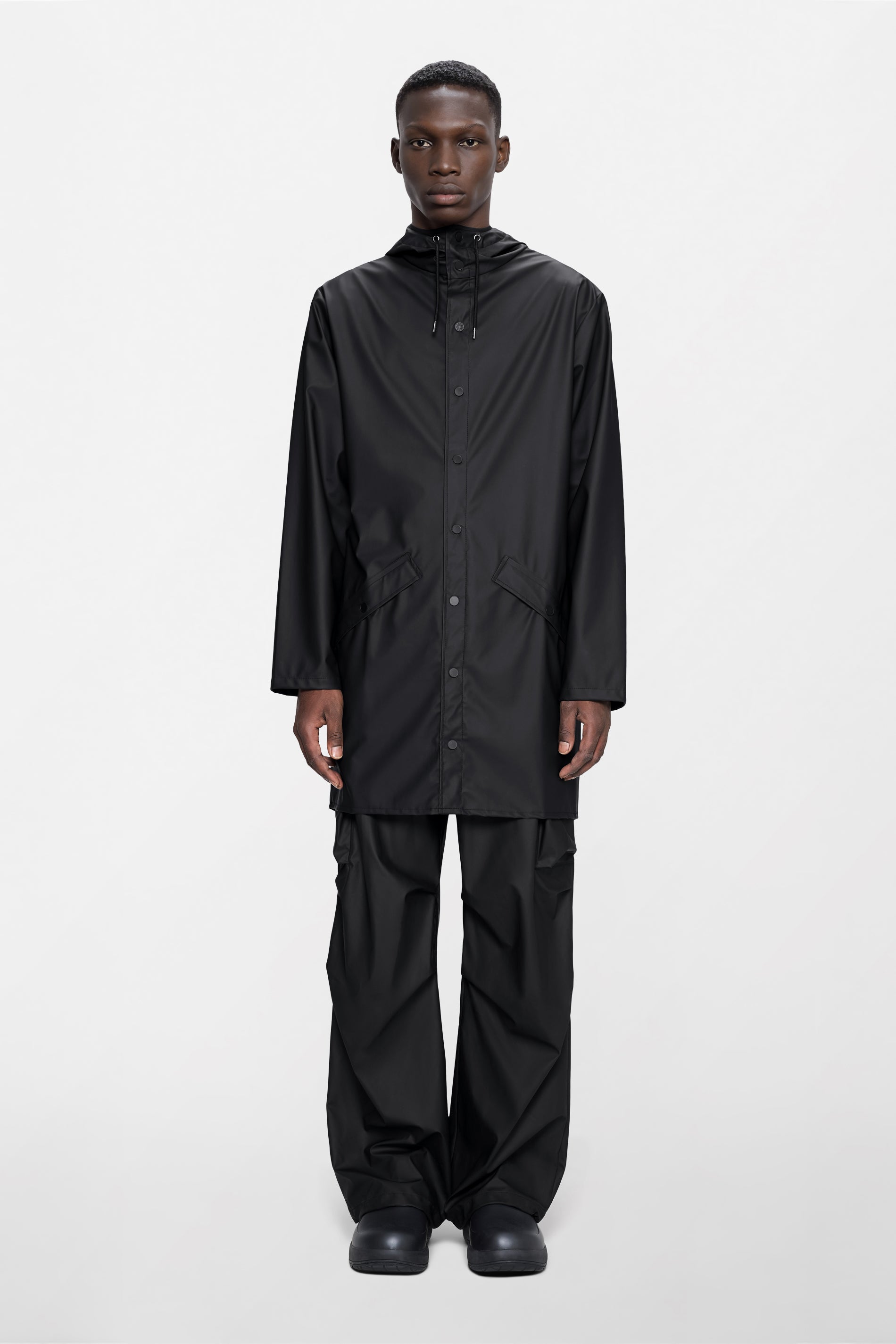 RAINS Long Jacket Black Jacket