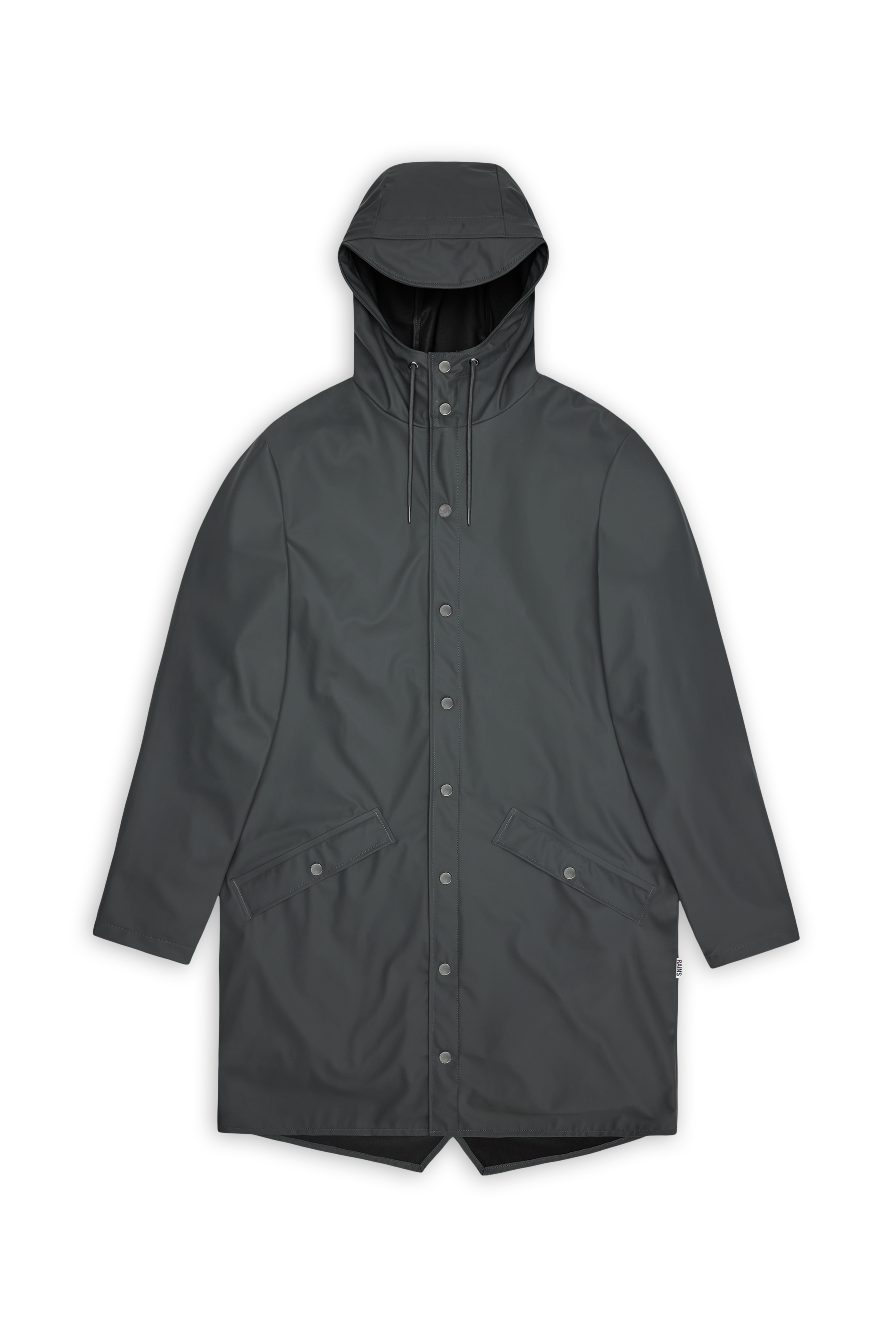 RAINS Long Jacket Dark Grey Jacket