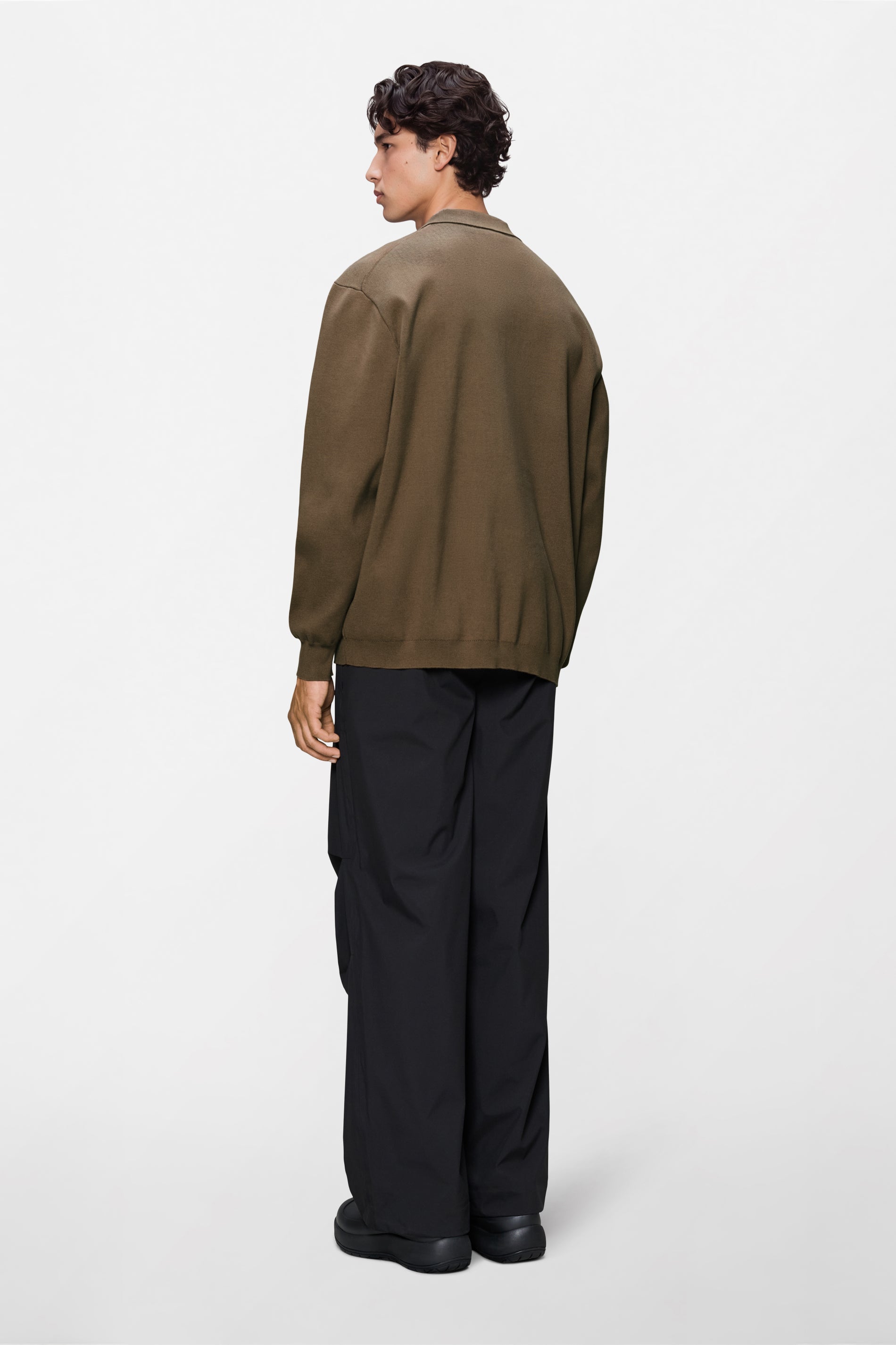 RAINS Long Sleeve Polo Splinter Long Sleeve