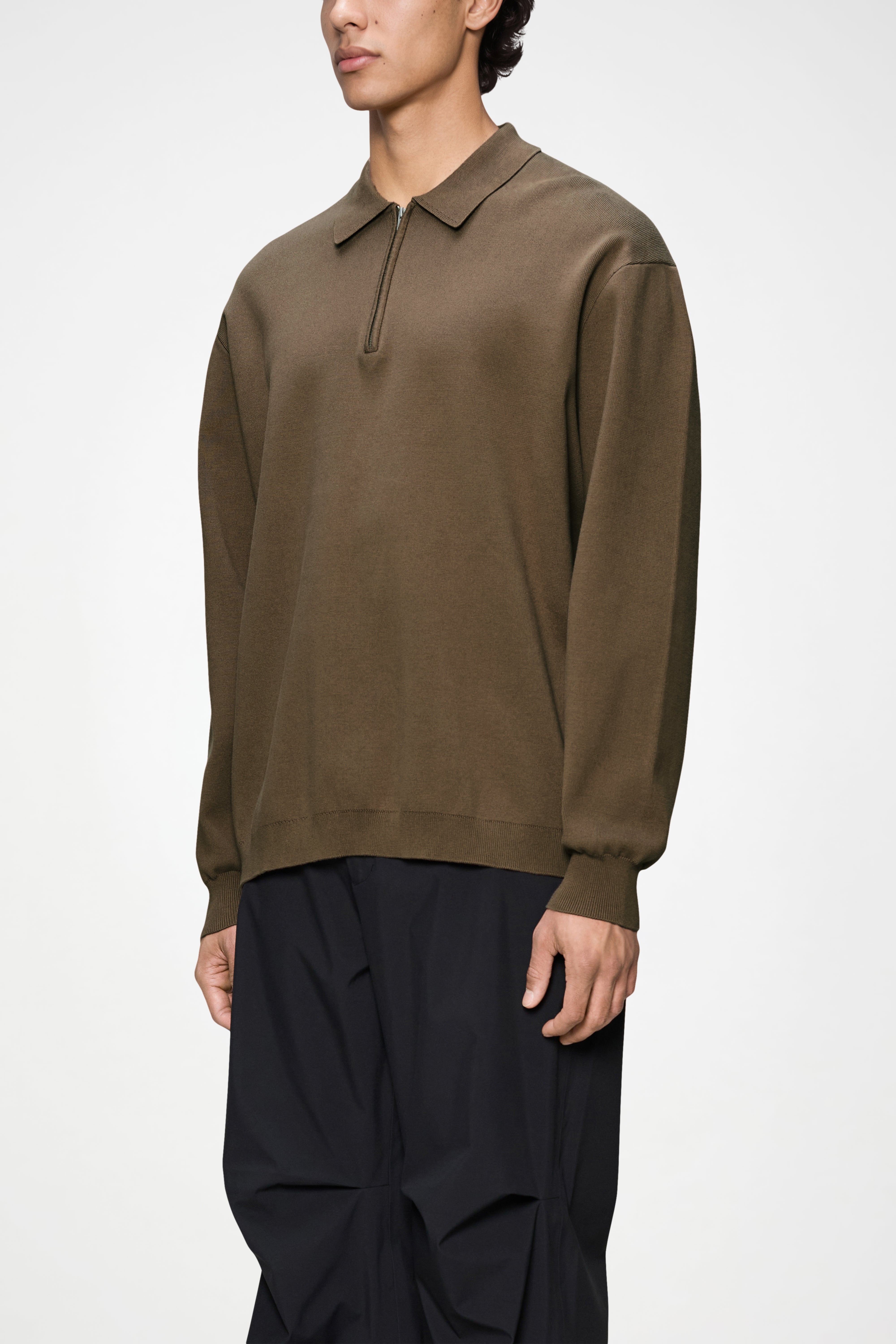 RAINS Long Sleeve Polo Splinter Long Sleeve