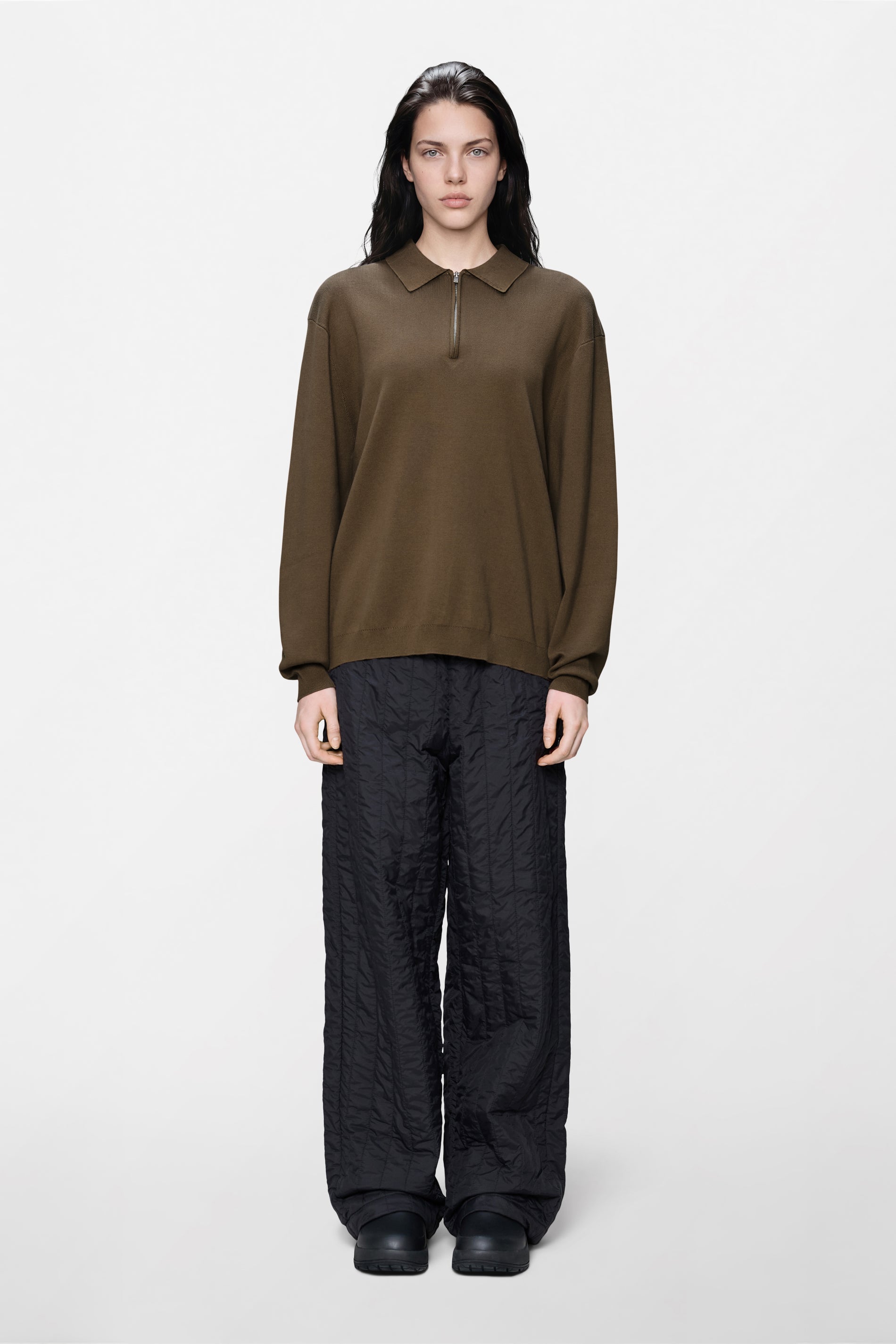 RAINS Long Sleeve Polo Splinter Long Sleeve