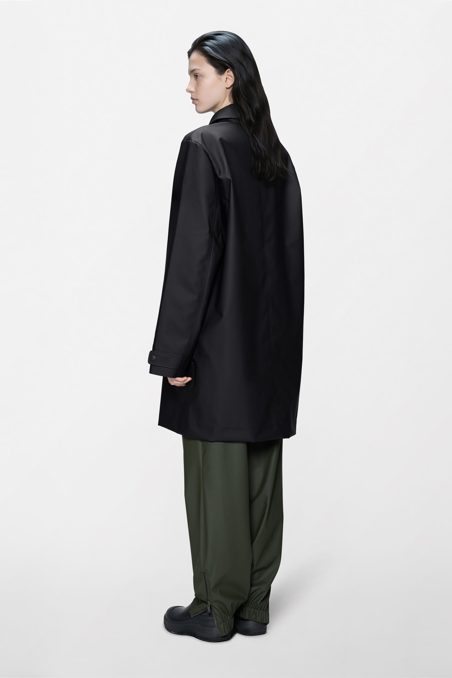 RAINS Nara Long Jacket Black Jacket
