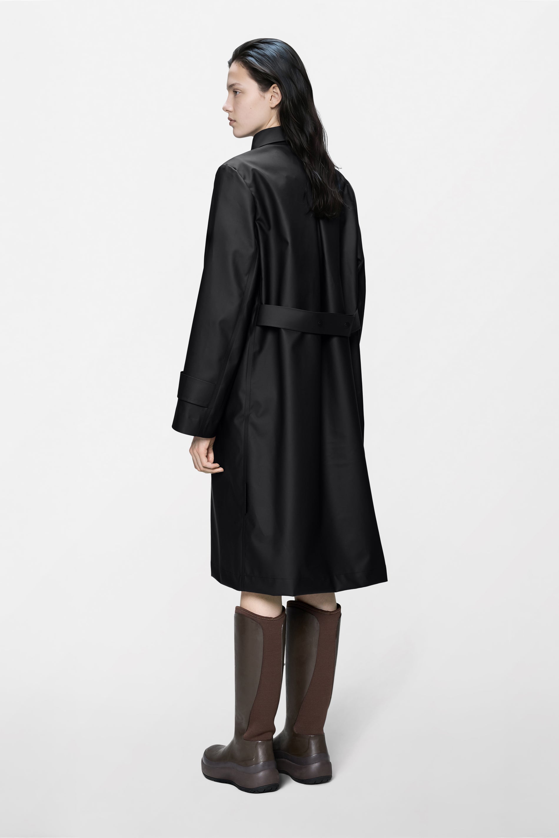 RAINS Nara Long W Jacket Black Jacket