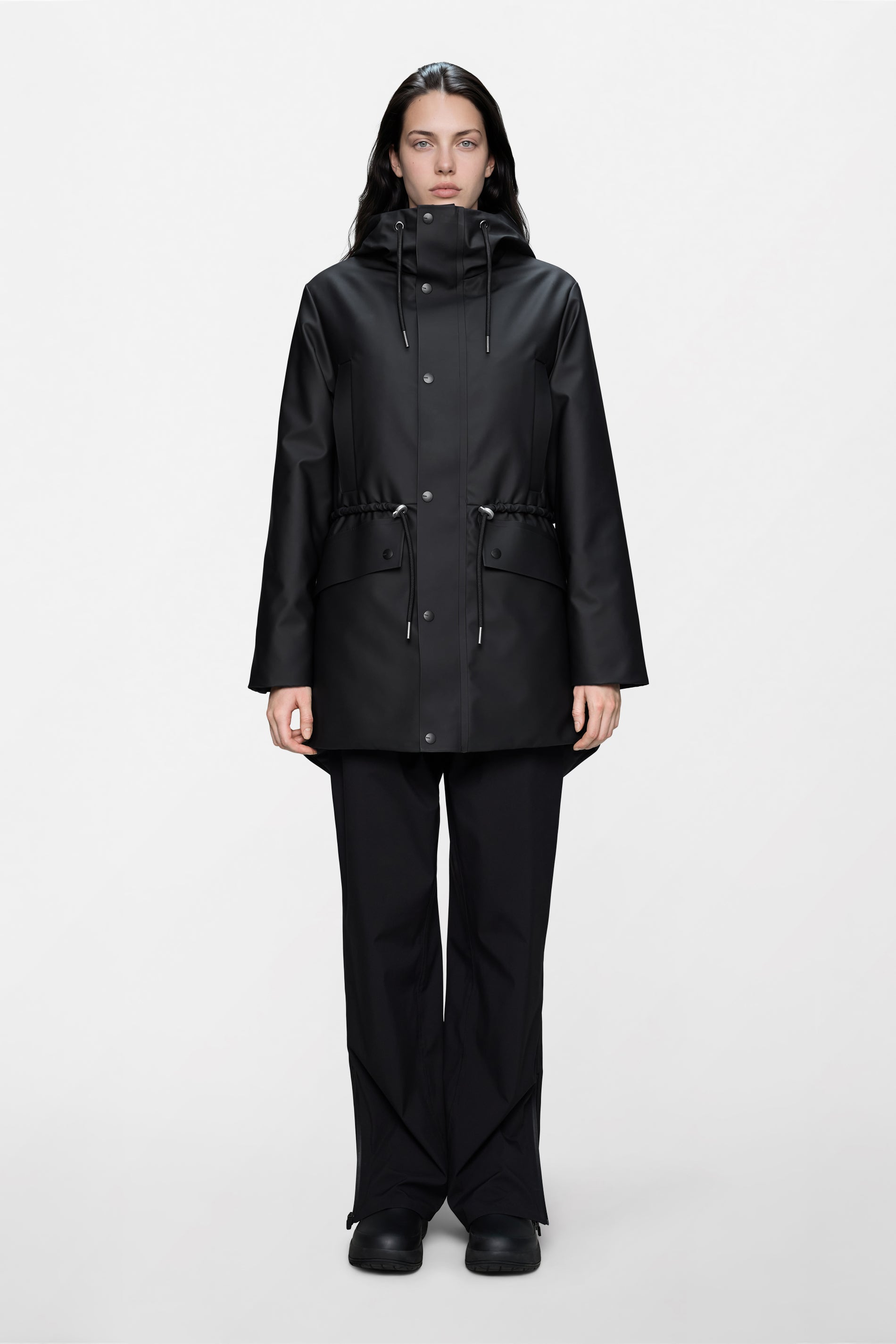 RAINS Nome String W Parka Black Jacket