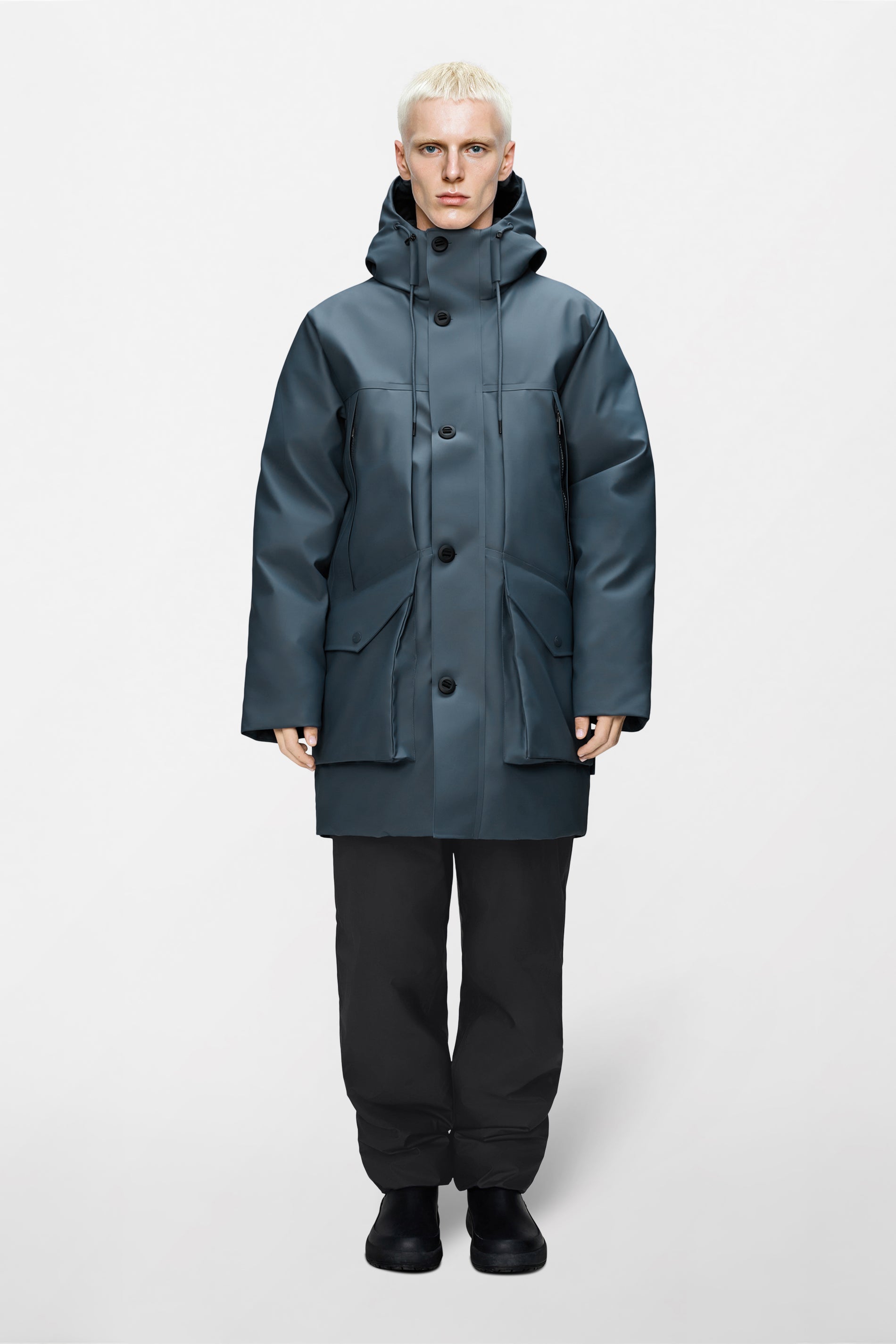 RAINS Novi Arctic Parka Blue Dusk Jacket