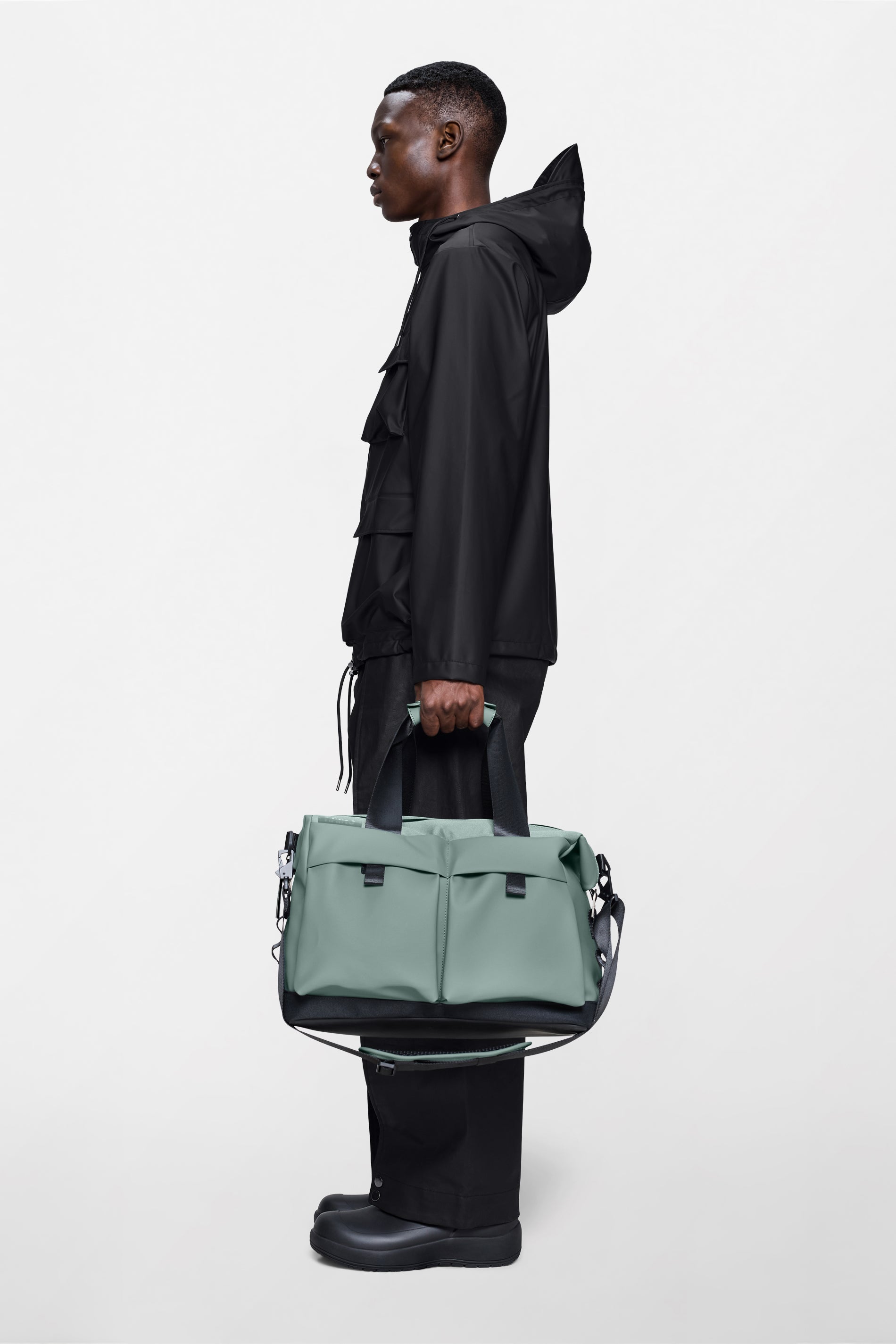 RAINS Otaru Weekend Bag Small Sage 33L H30 x D20 x W42 cm Weekender