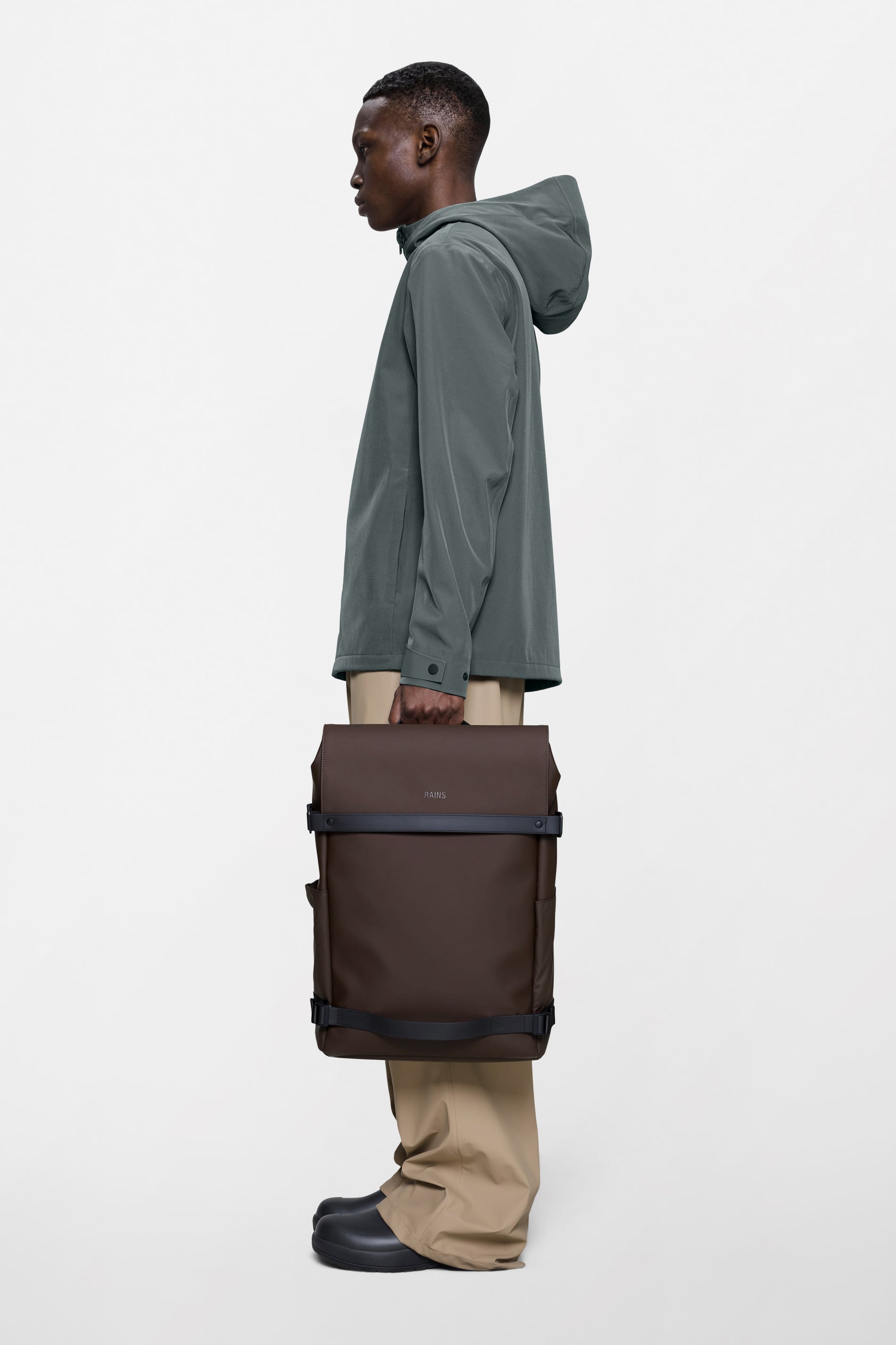 RAINS OTG Backpack Bark 19L H46 x D12 x W32 cm Backpack