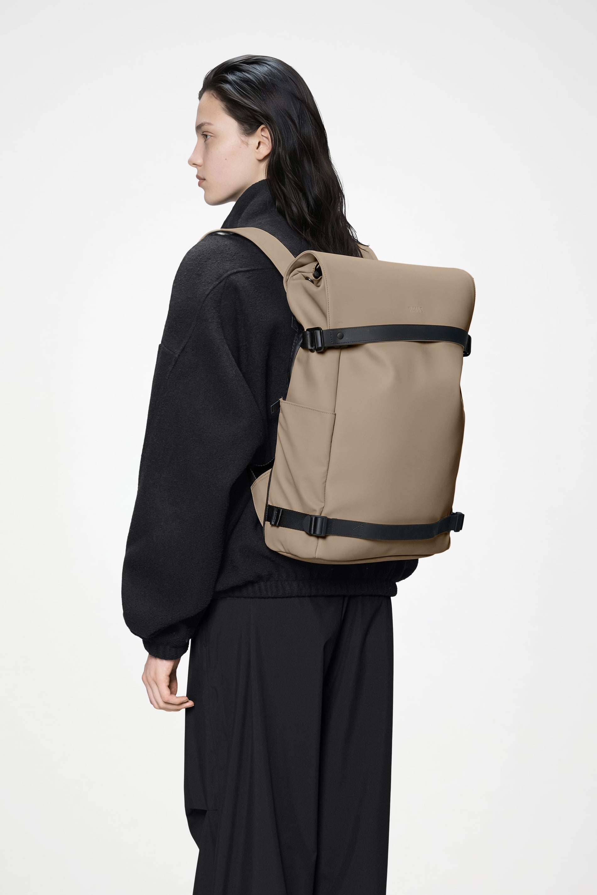 RAINS OTG Backpack Beige 19L H46 x D12 x W32 cm Backpack