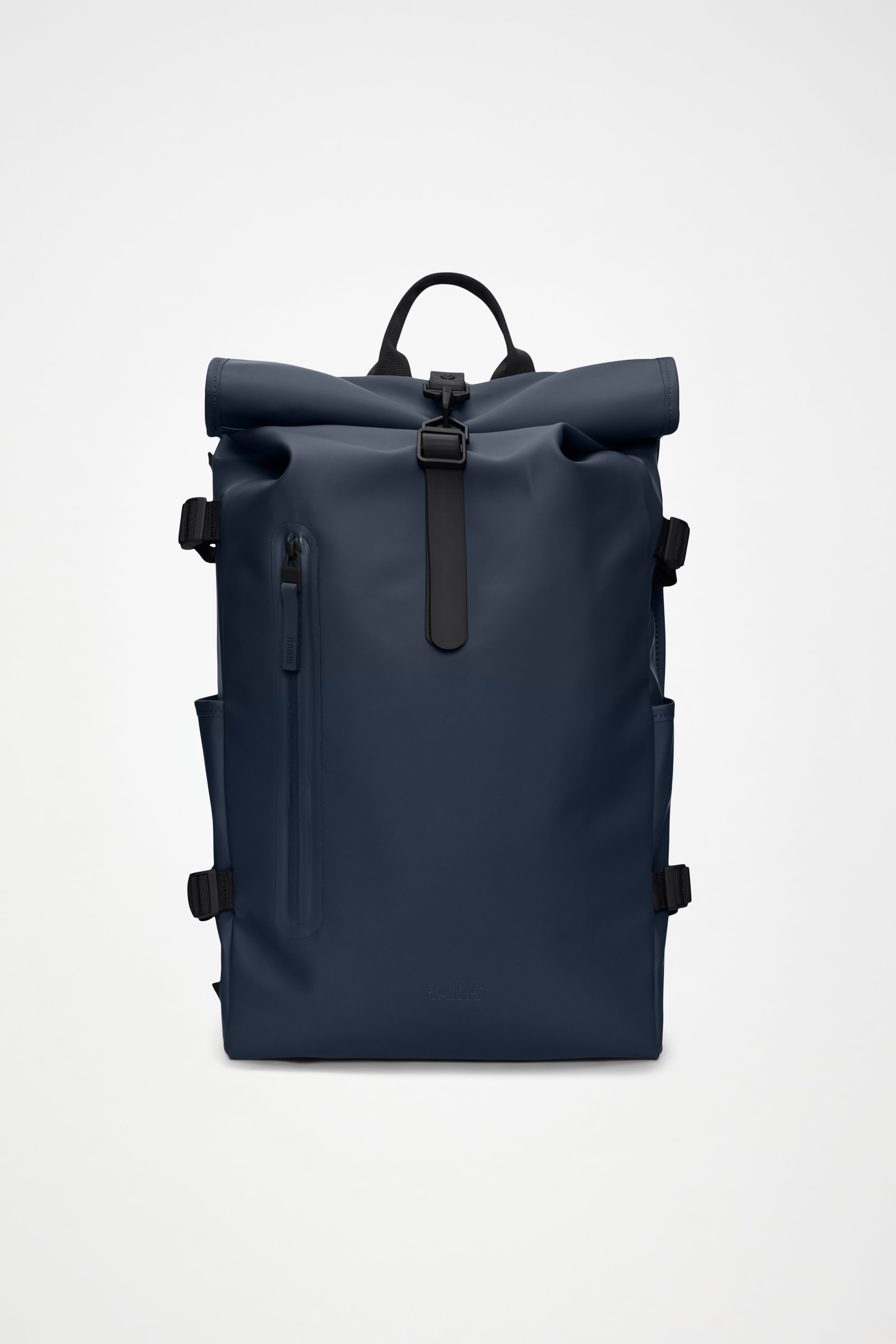 RAINS Rolltop Rucksack Large Navy 28L H63 x D14 x W32 cm Backpack
