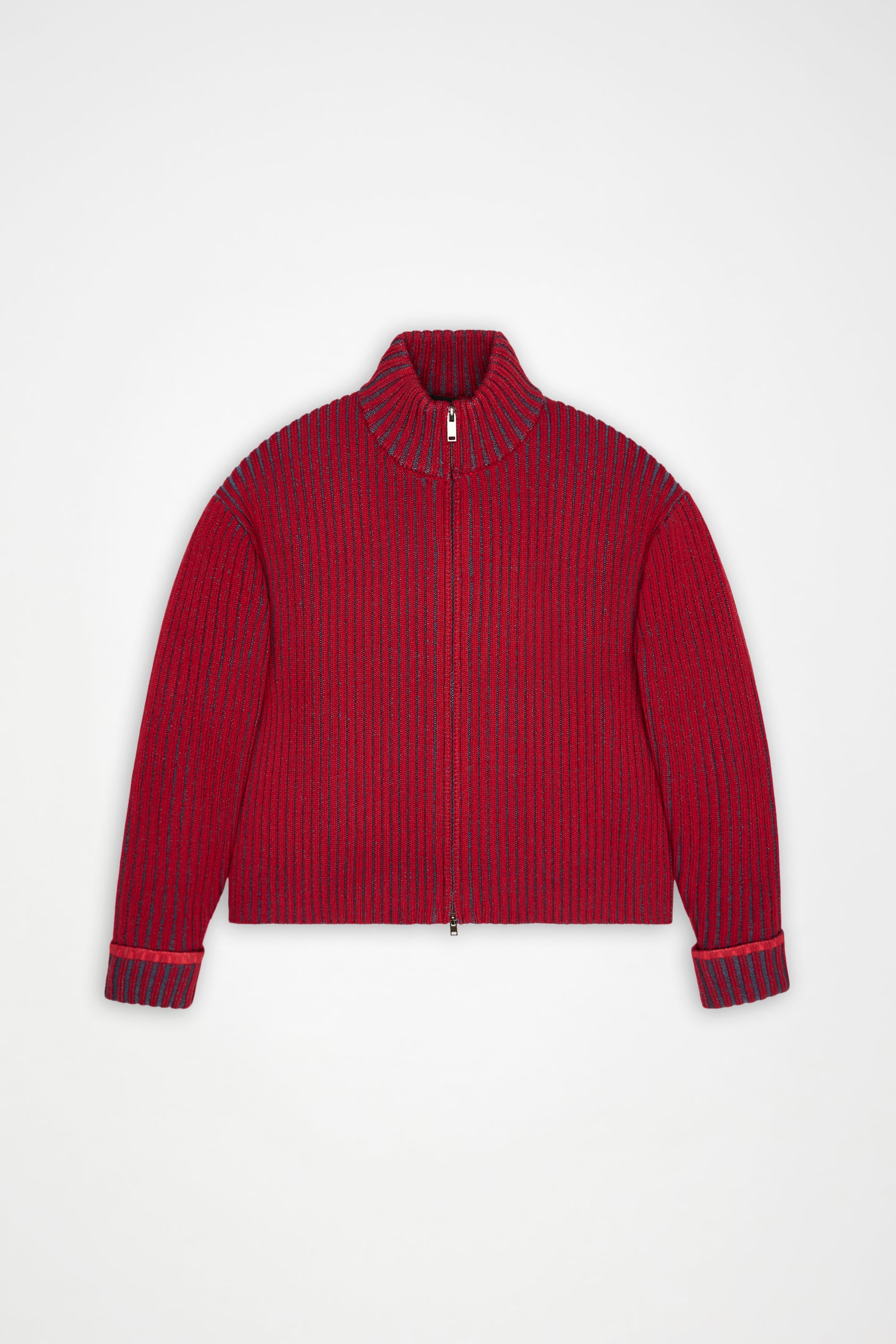 RAINS Sapa Knit W Zip Cardigan Spark/ Blue Dusk Long Sleeve