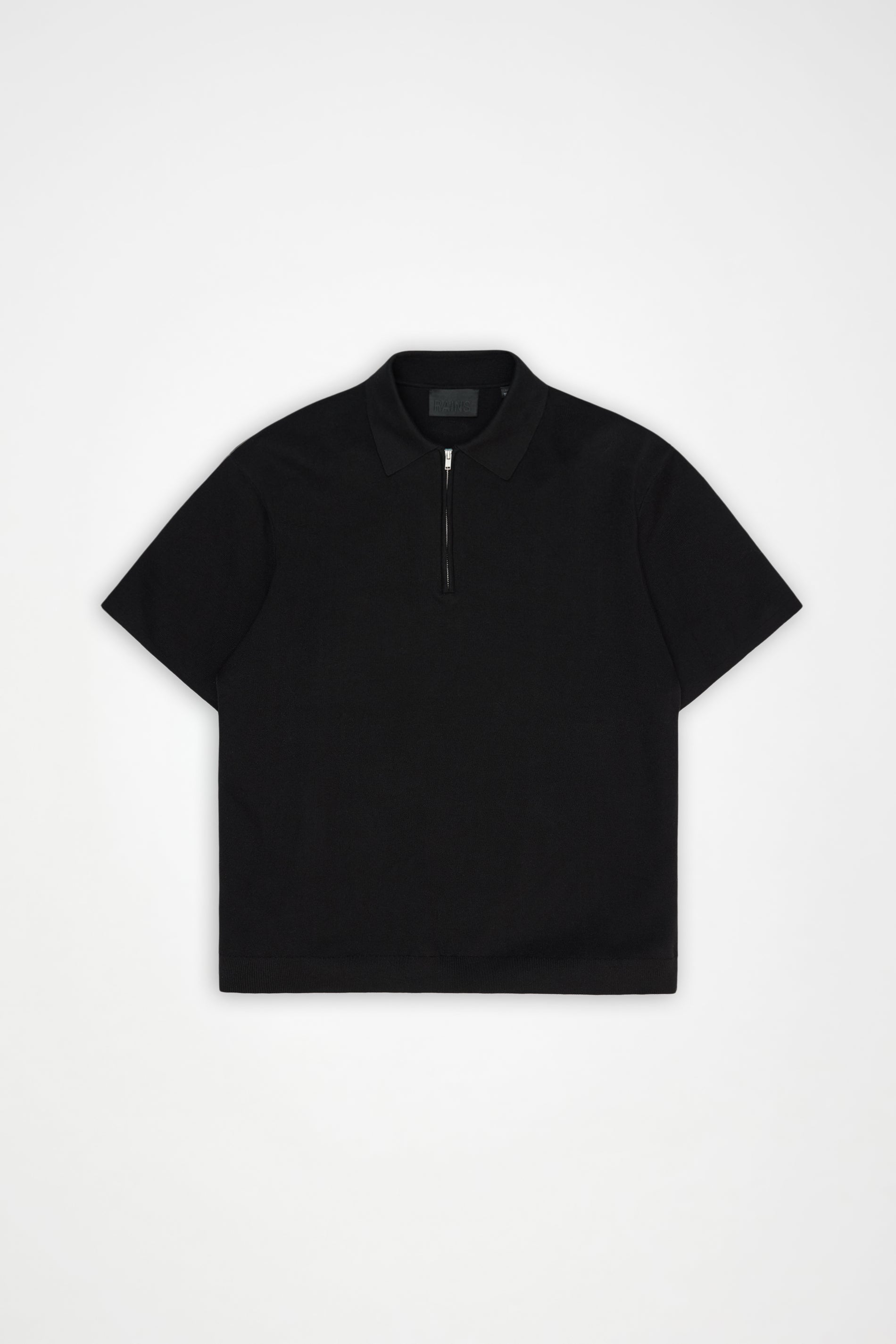 RAINS Short Sleeve Polo Black Short Sleeve