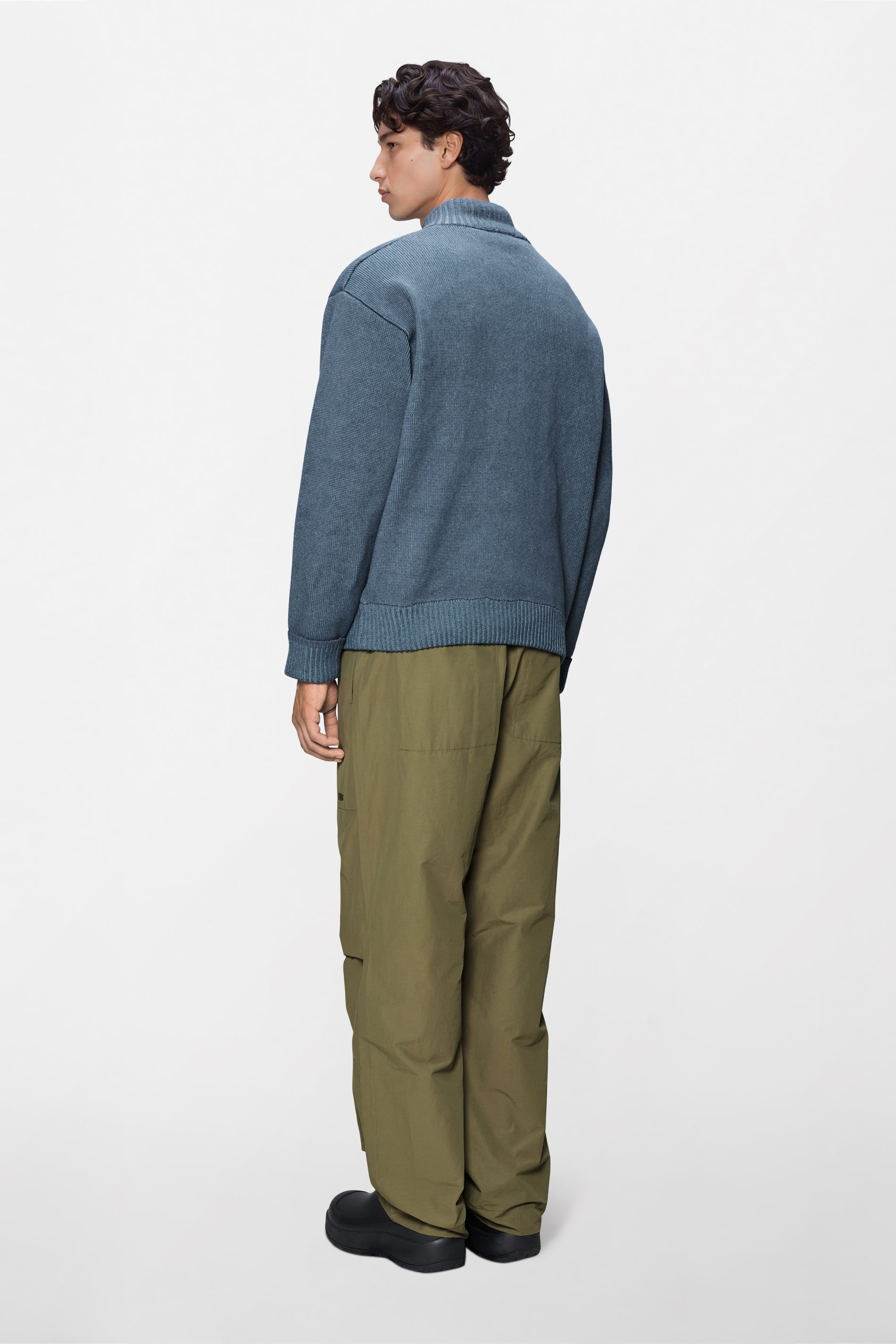 RAINS Sowa Knit Zip Cardigan Blue Dusk / Breeze Long Sleeve