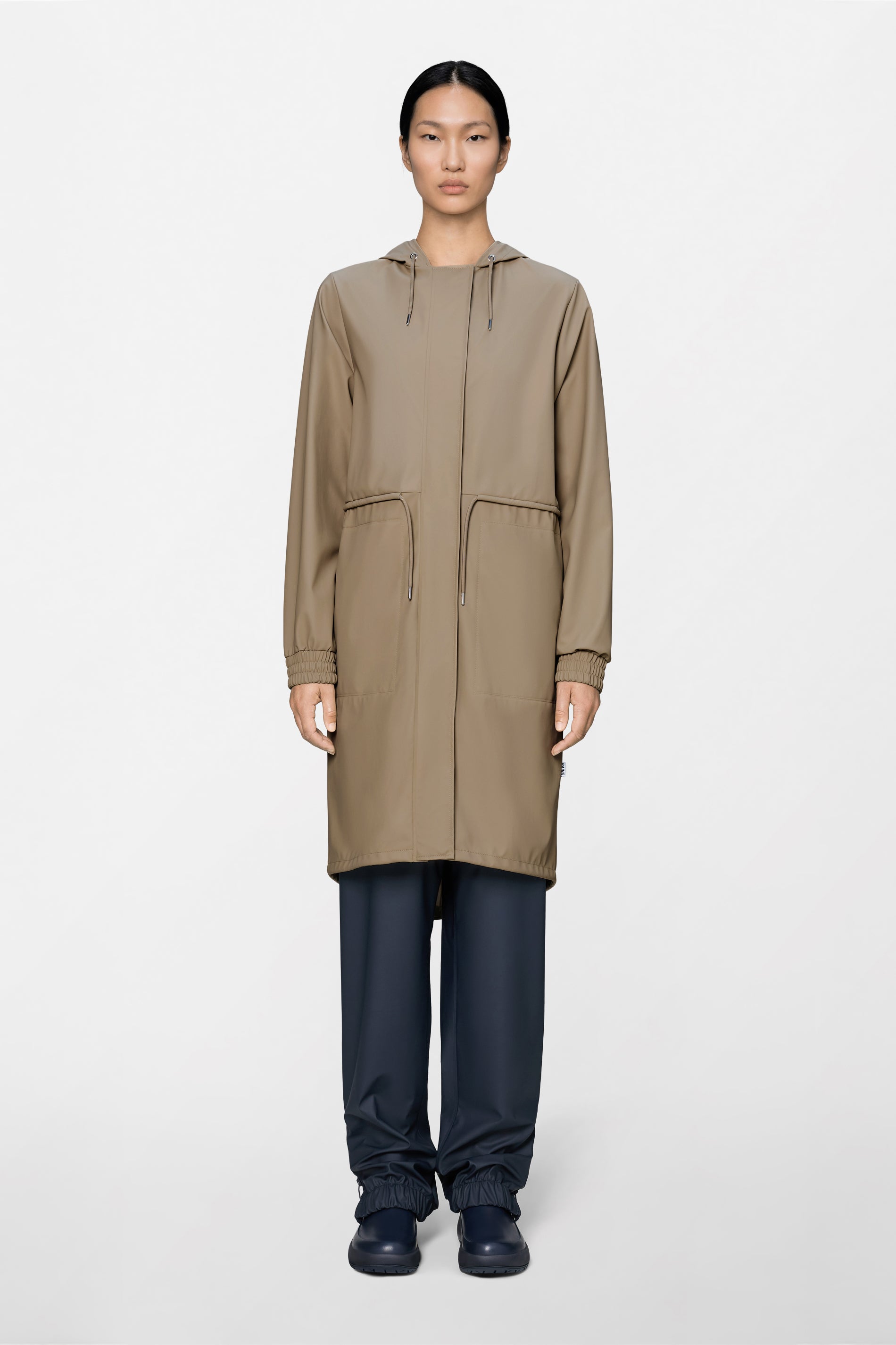 RAINS String W Parka Beige Jacket