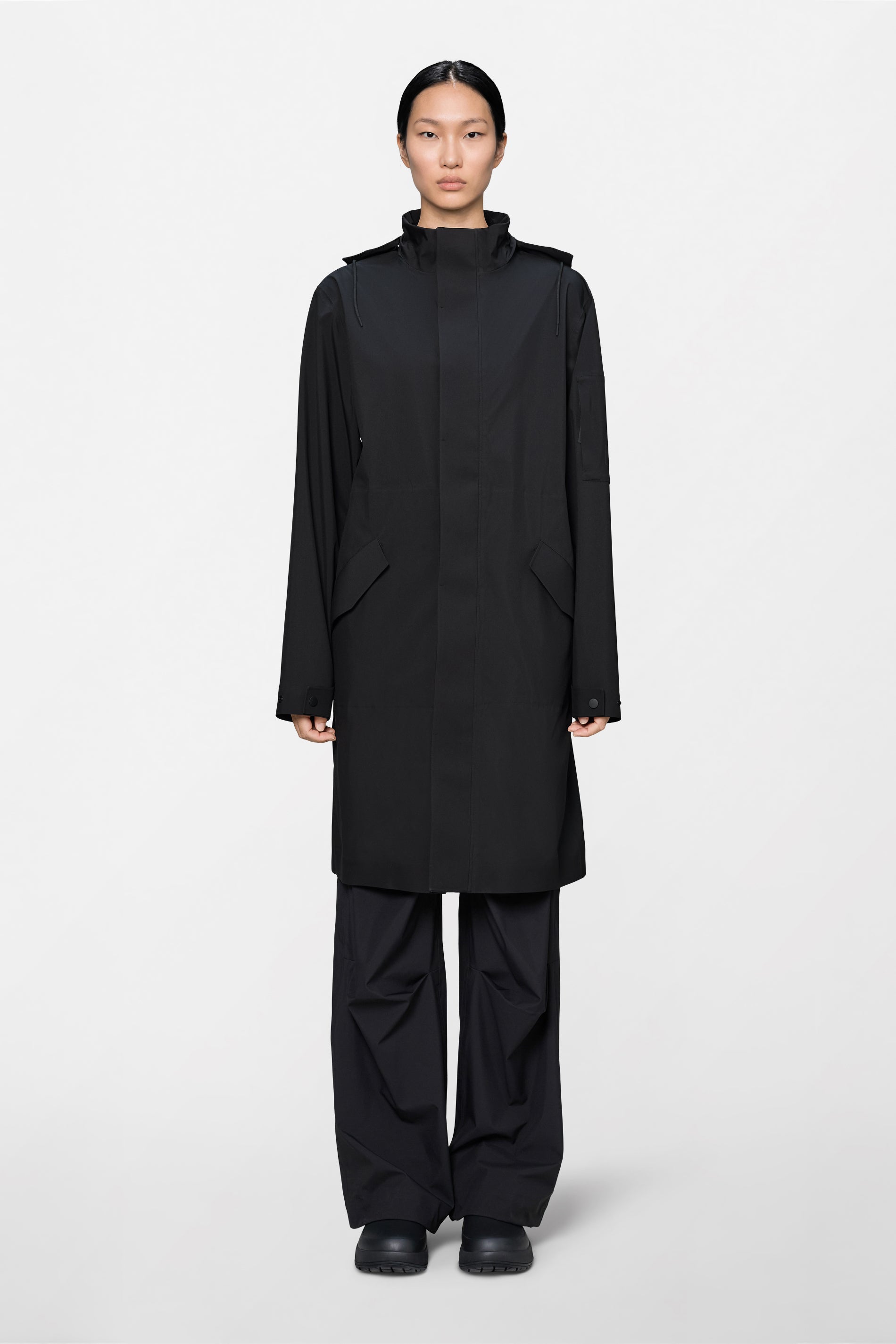 RAINS Suva Hardshell Coat Black Jacket